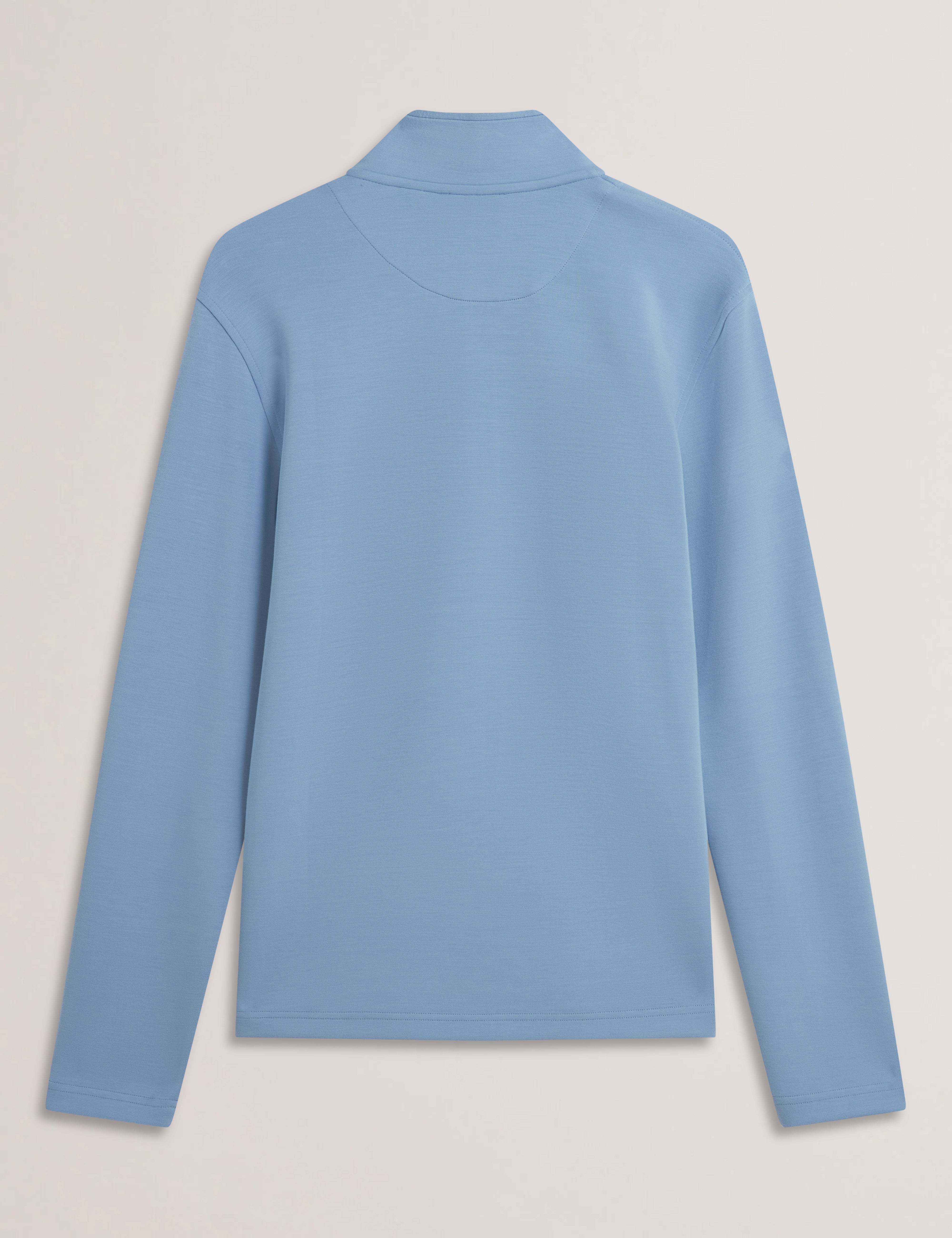 Simonea Long Sleeve Regular Herringbone Half-Zip Blue