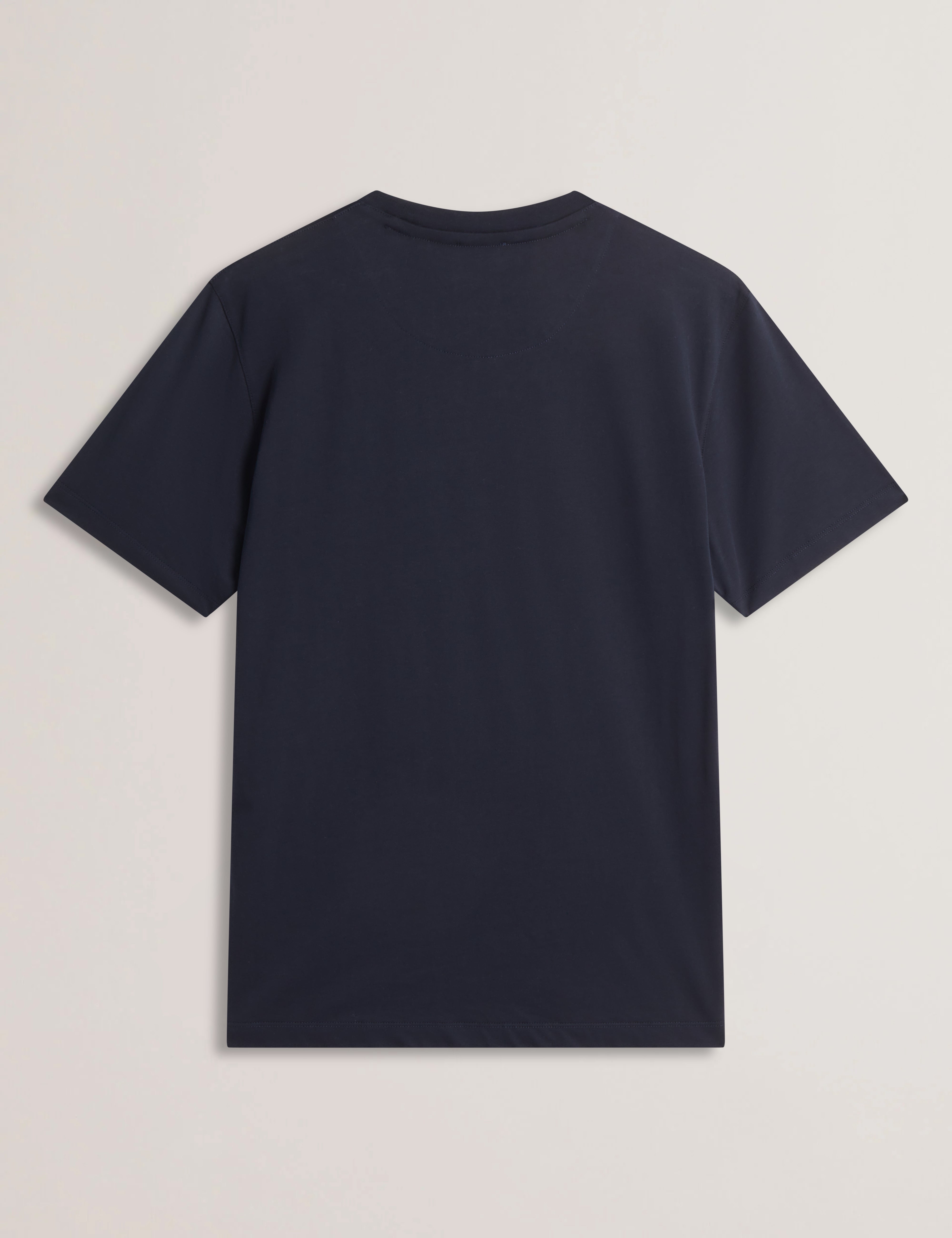 Fether Short Sleeve Box Printed T-Shirt Navy