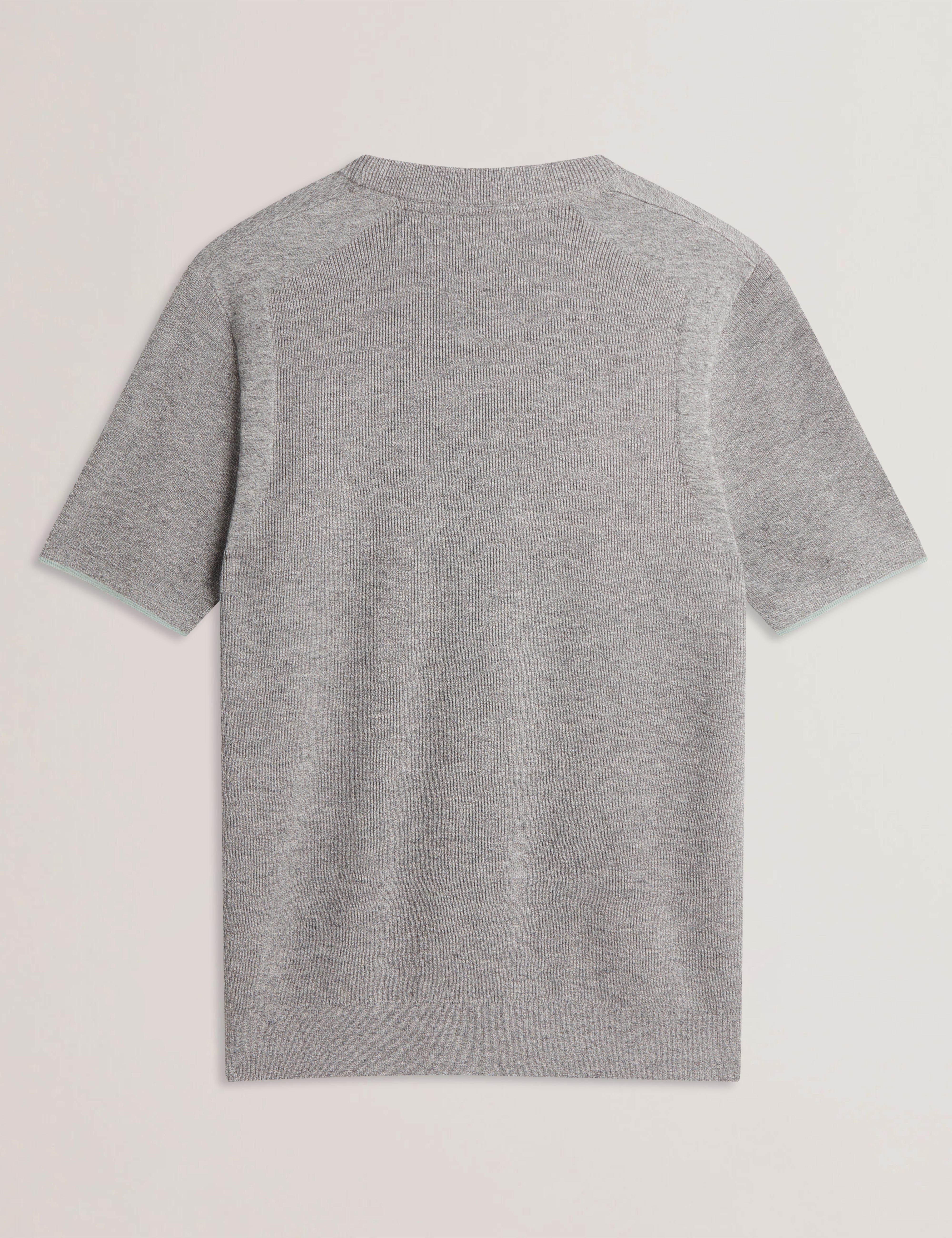 Voisin Ss Mixed Ribbed T-Shirt Grey