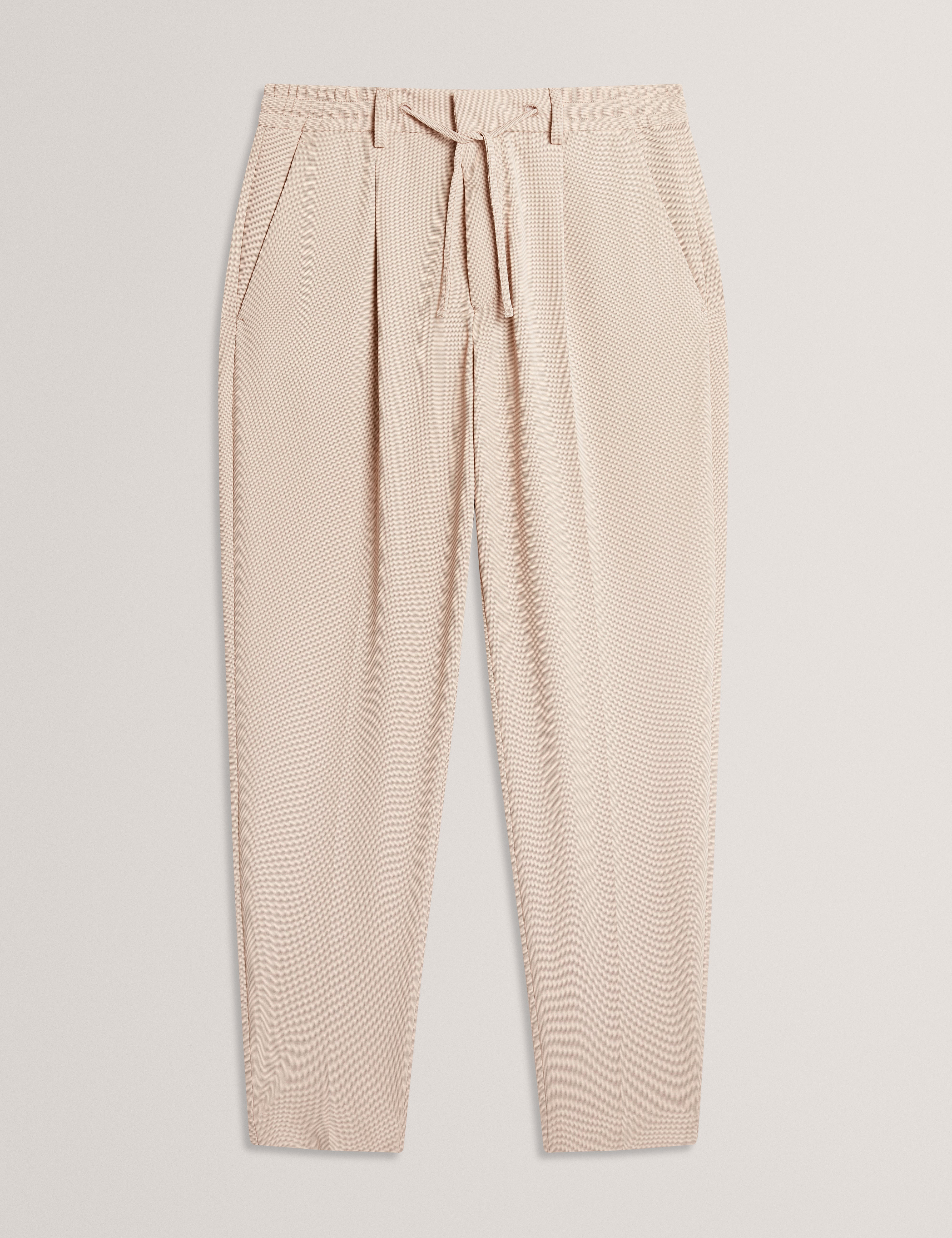 Cialdat Tapered Waffle Knit Trouser Stone