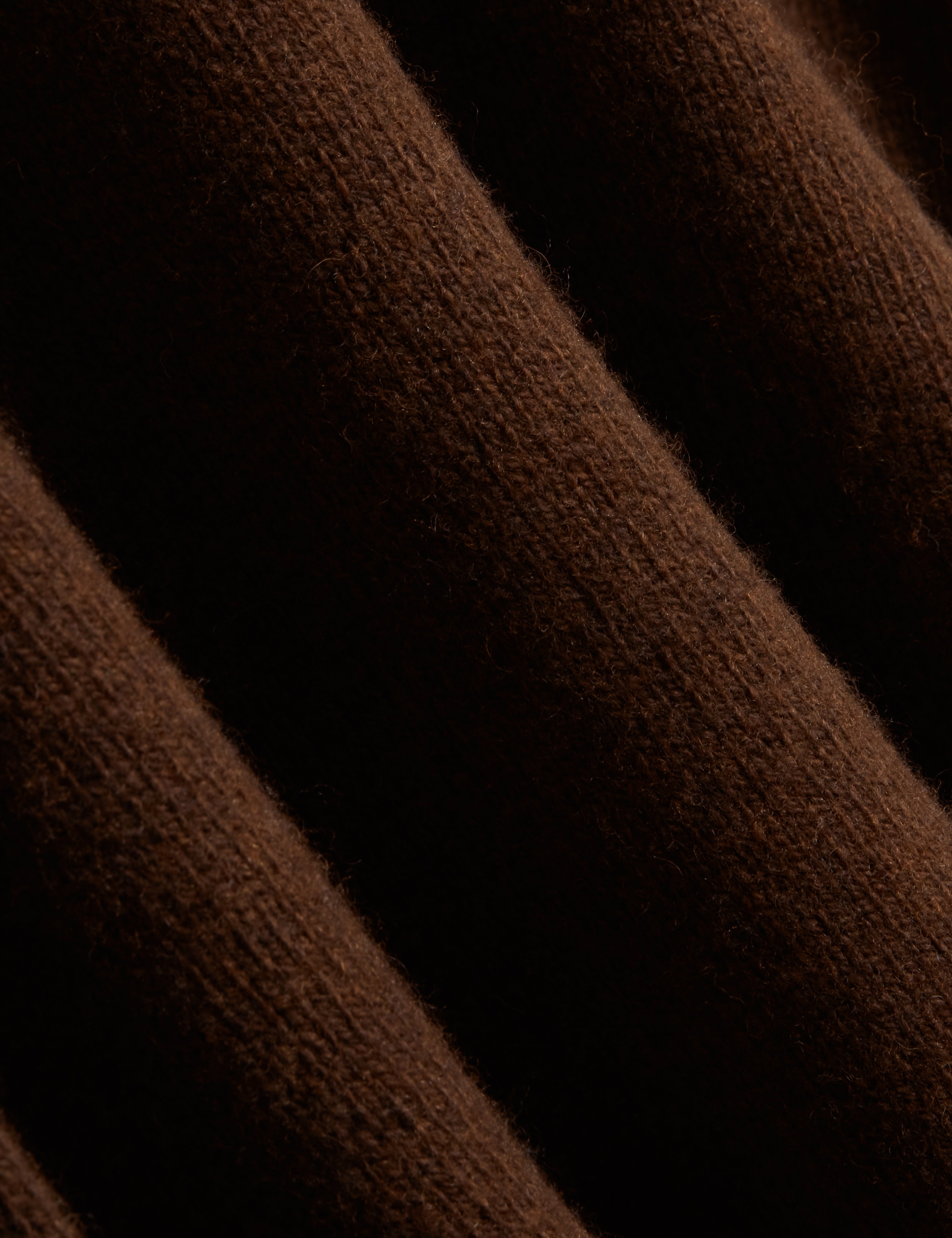Demario Wool Blend Relaxed Fit Wool Jumper Dk-Brown