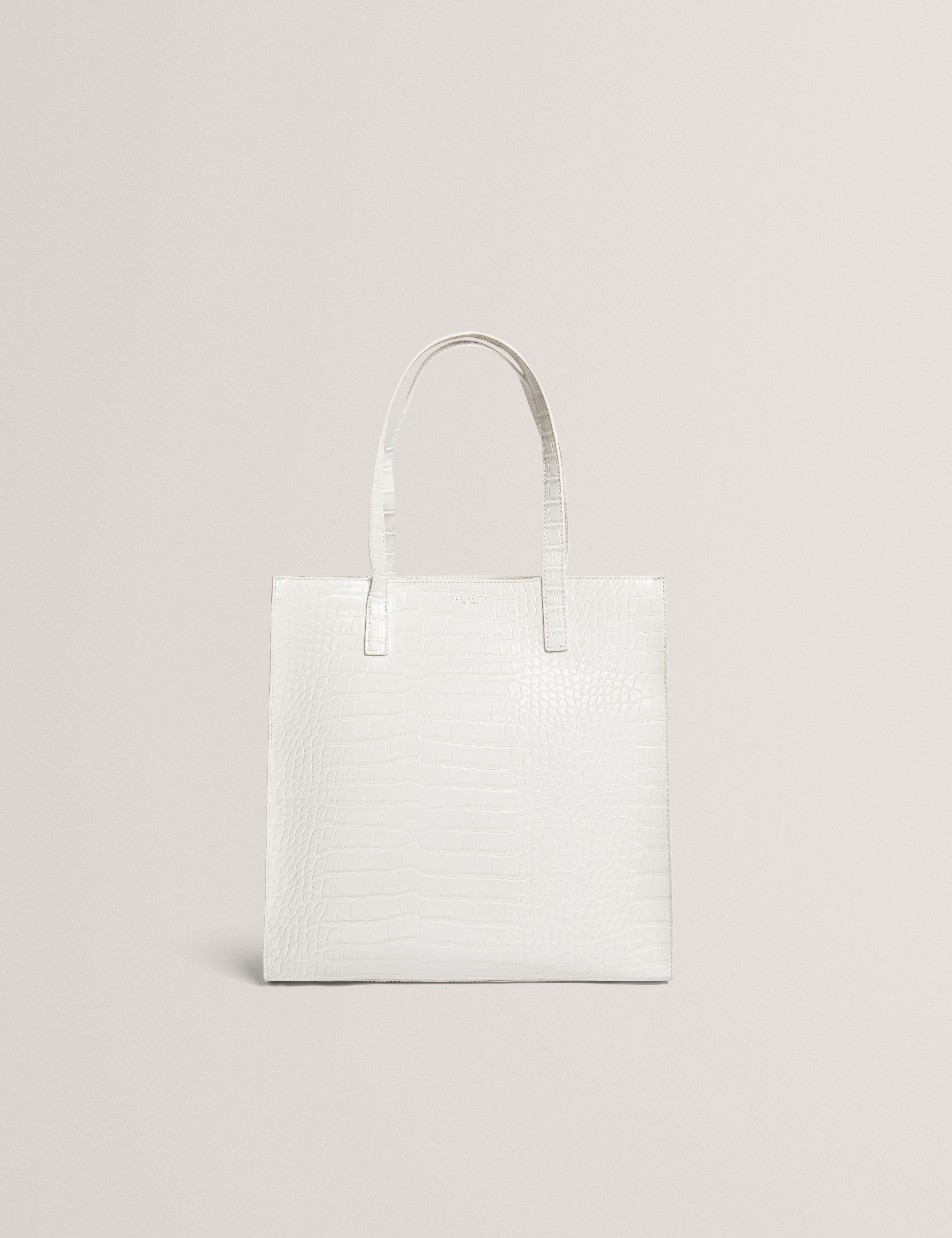 Wenella Croc Effect Large Icon Bag Ivory