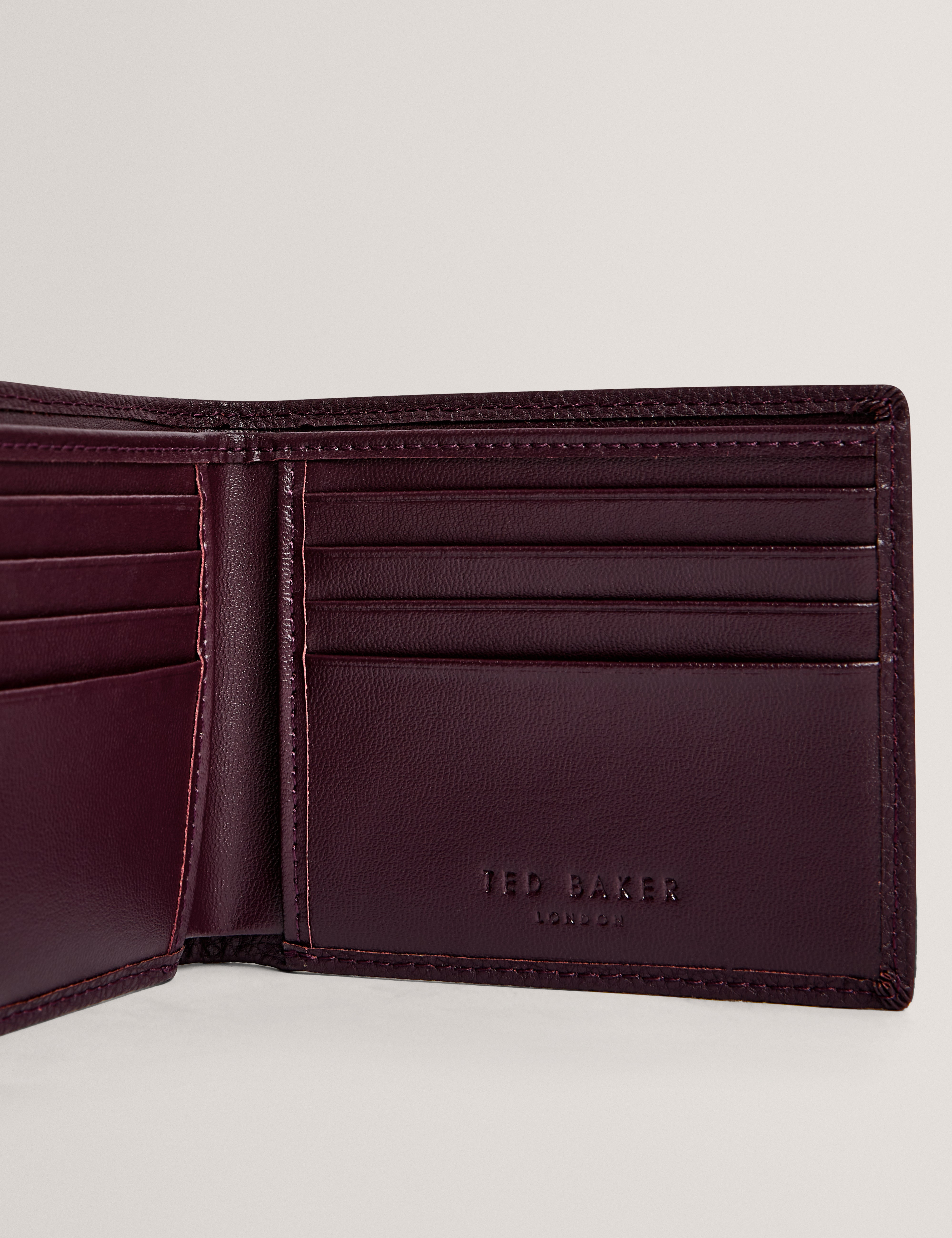 Pailin Pebbled Leather Wallet Oxblood