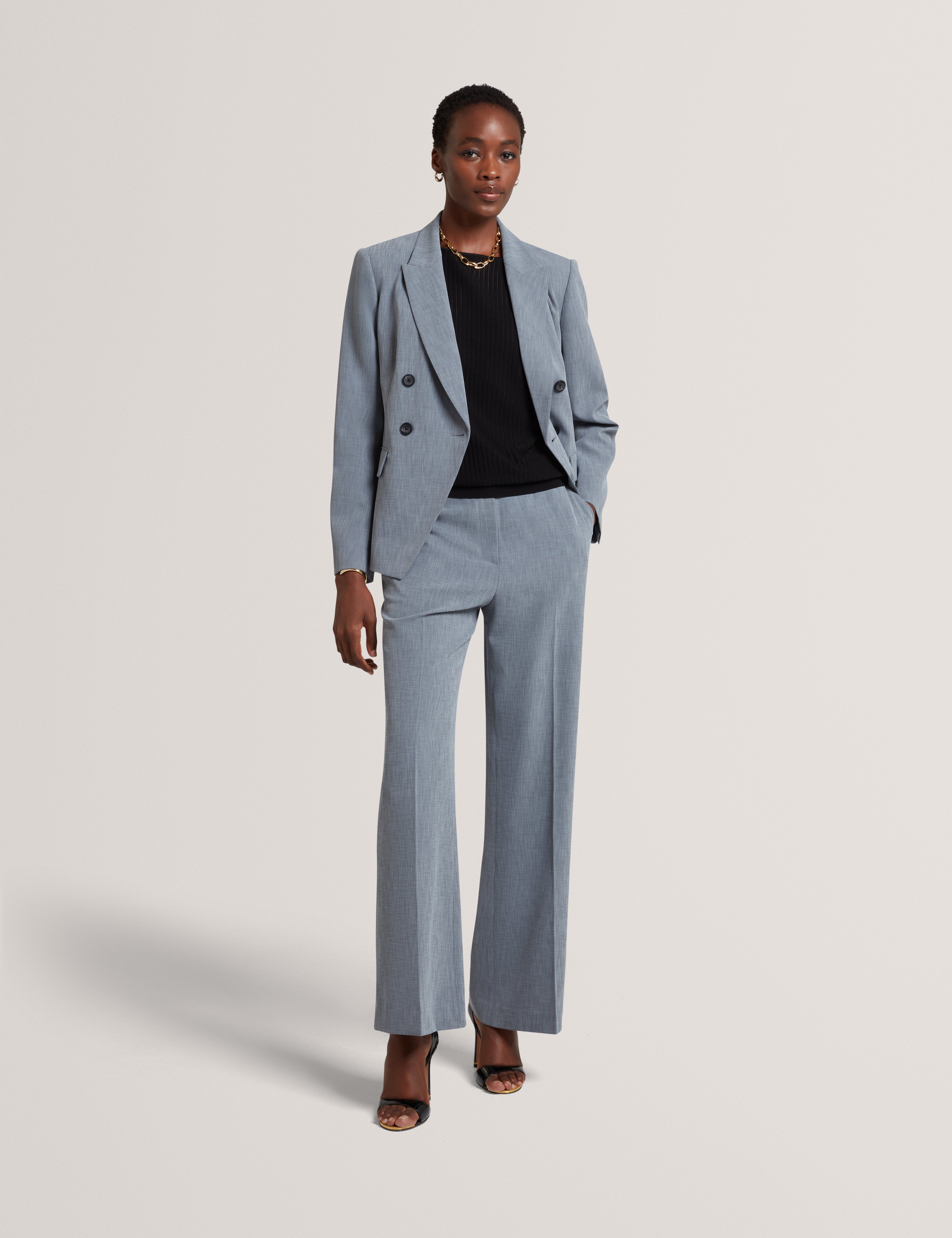 Brida Double Breasted Blazer Navy