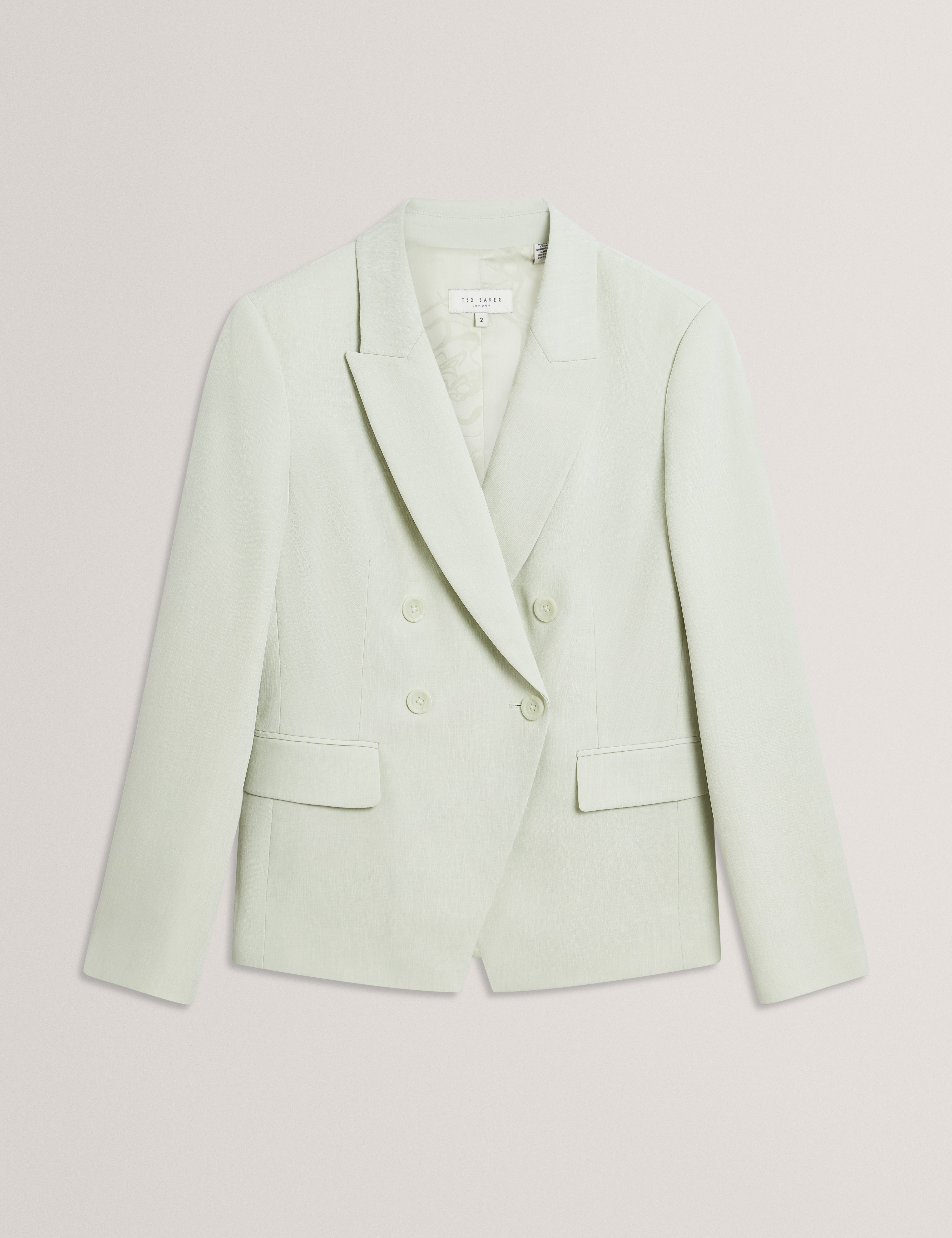 Brida Double Breasted Blazer Pl-Green