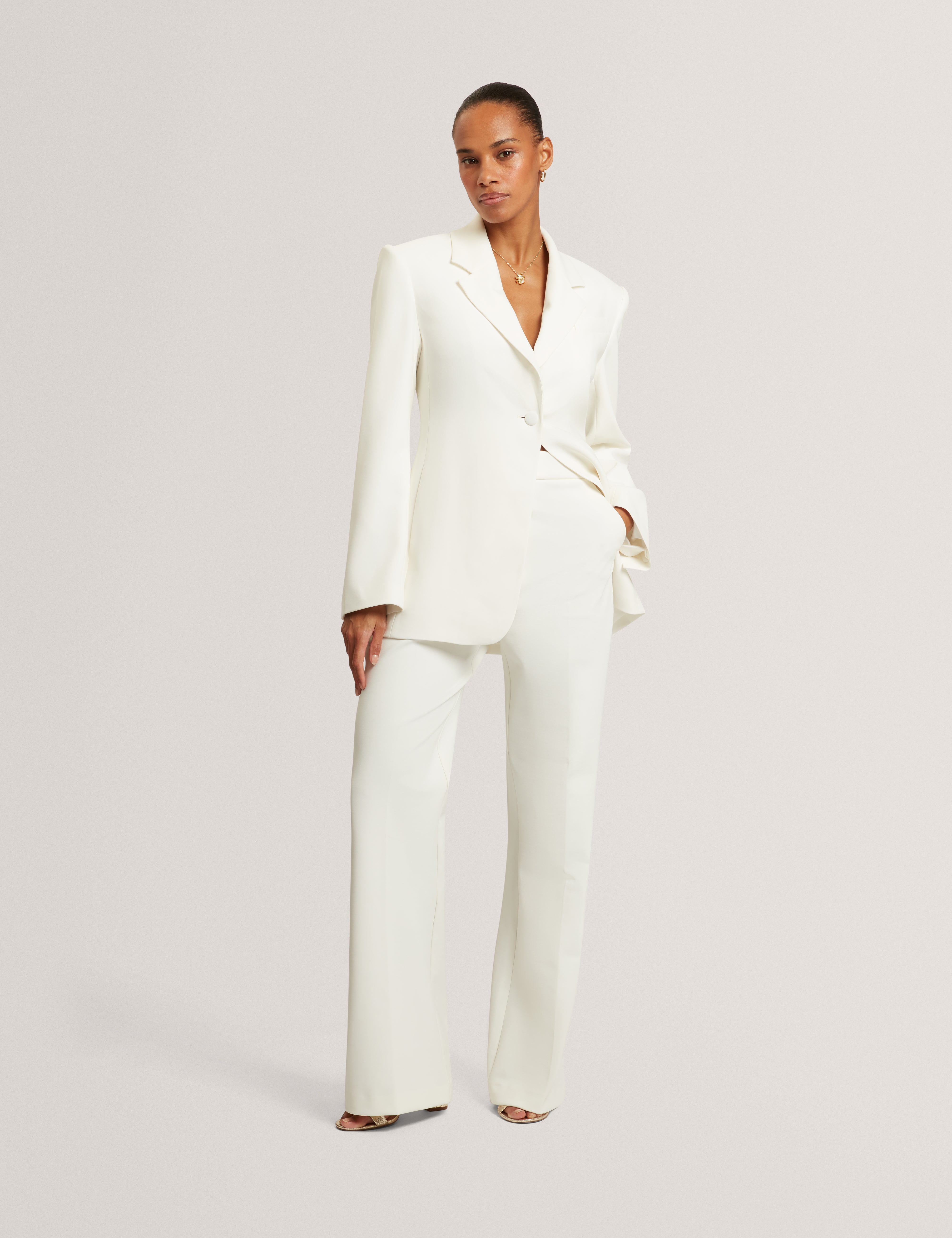 Acata Tailored Blazer Ivory