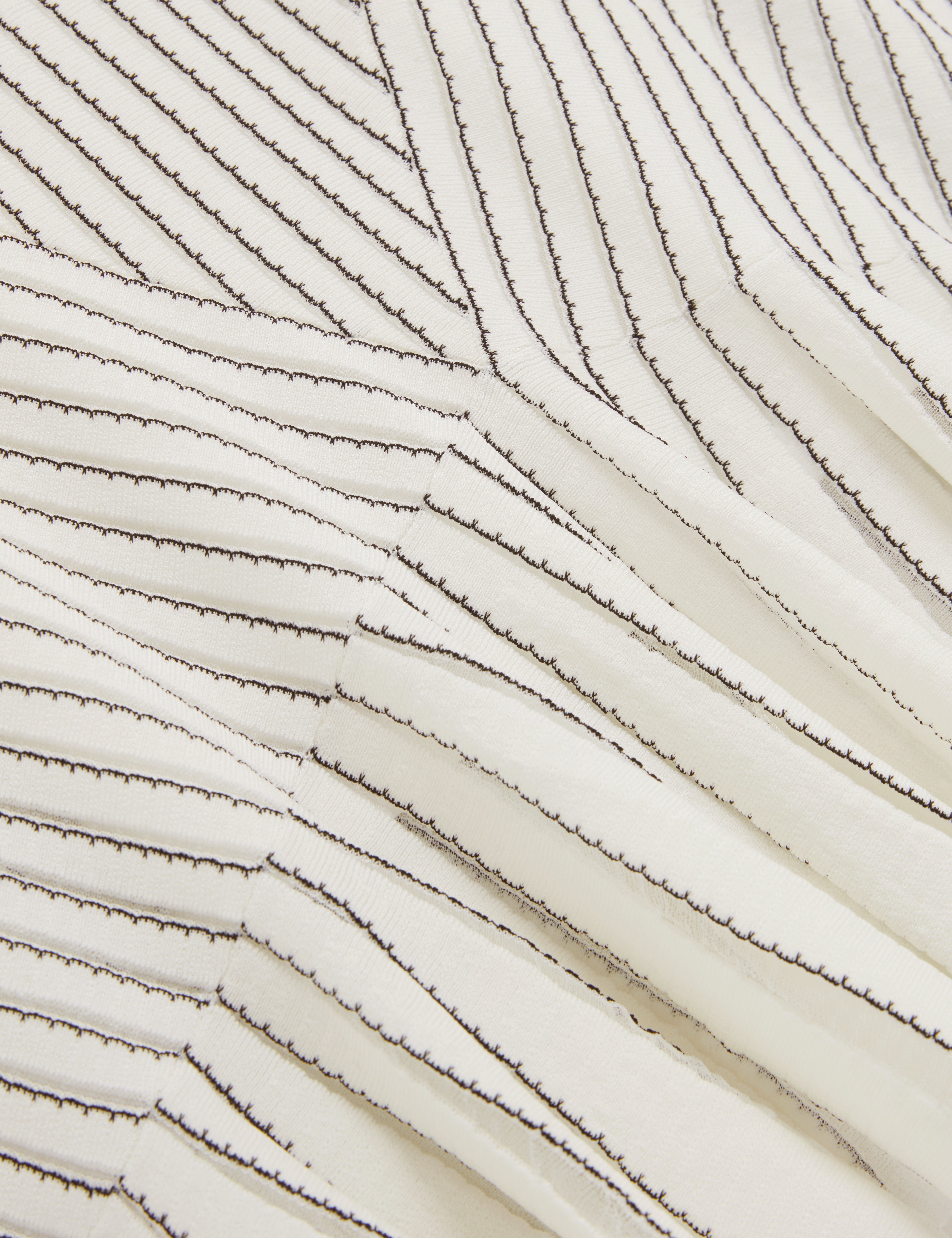 Iriel Stitch Detail Knitted Mini Dress Ivory