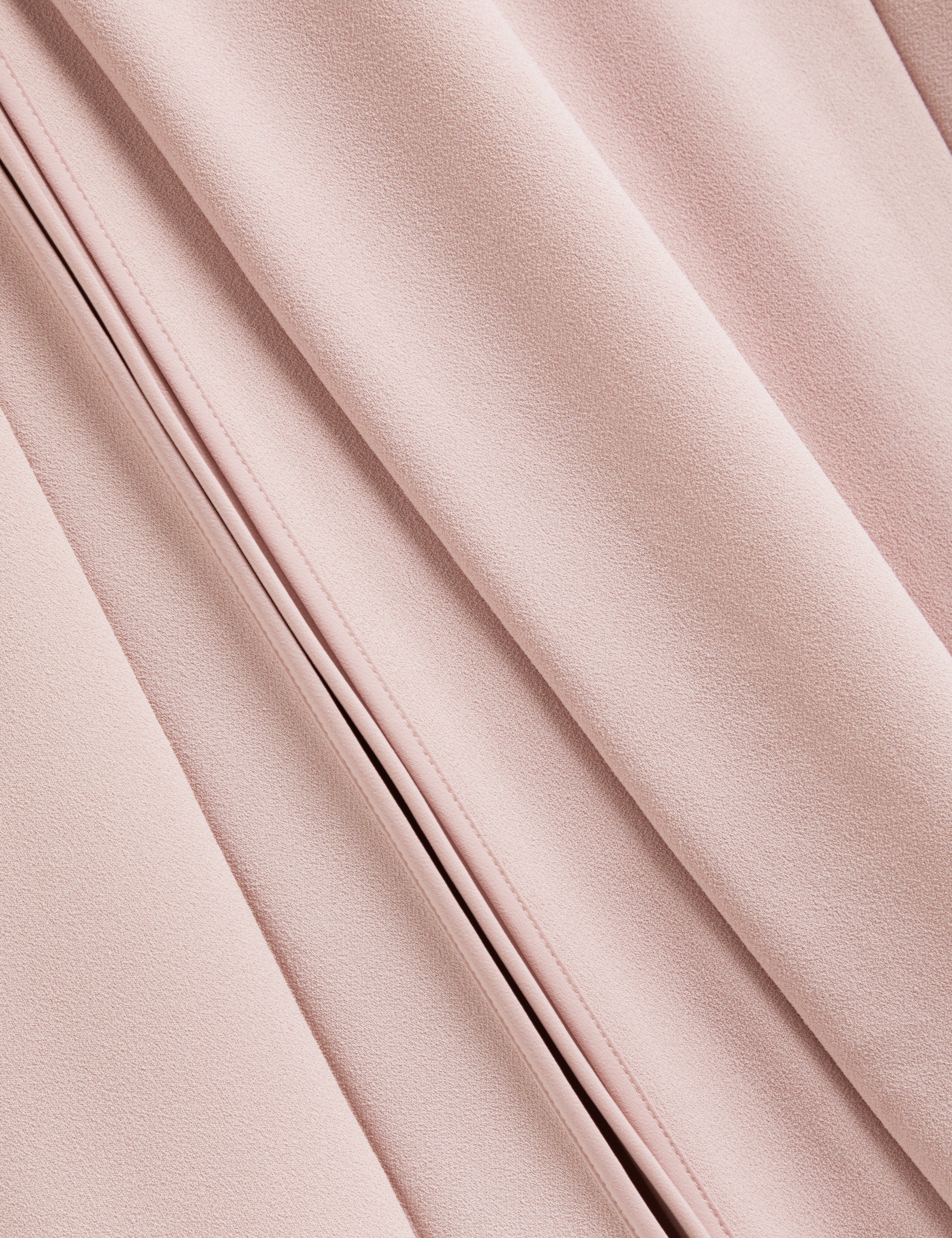 Carneli Midi Dress With Pleat Detail Dusky-Pink