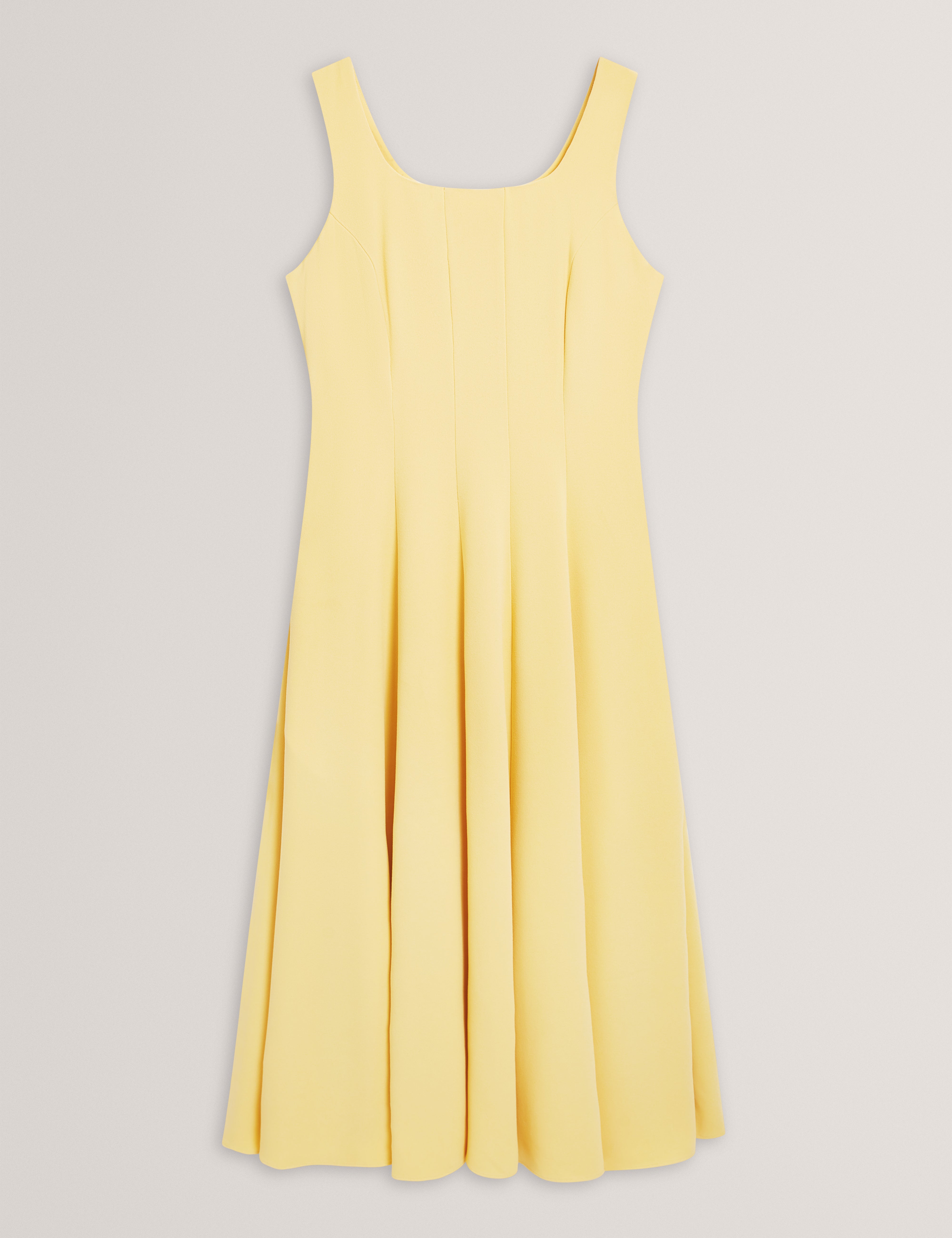 Arlott Panelled Midi Dress Lt-Yellow