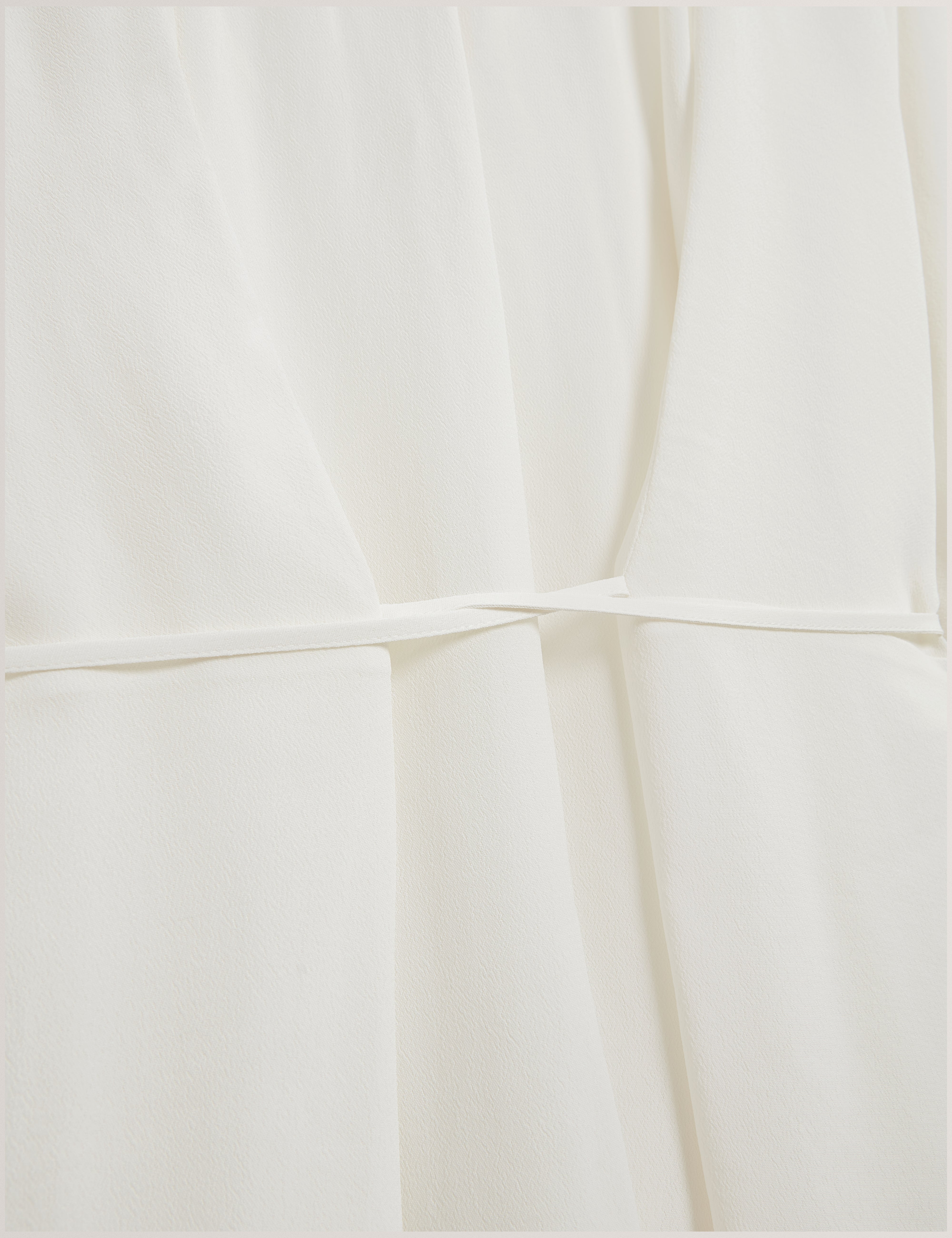 Liossa Tie Detail Long Sleeve Shirt Ivory