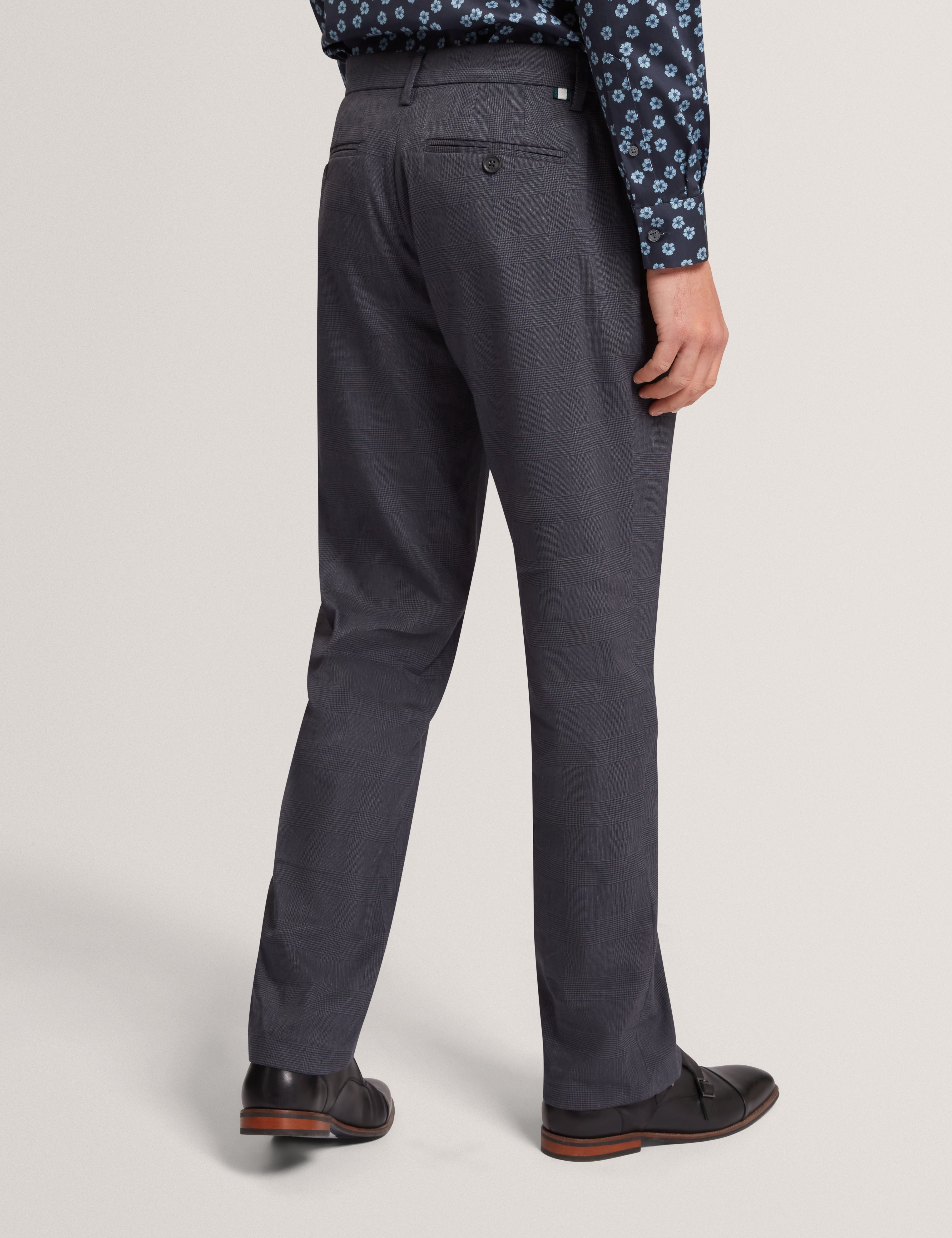 Ignatz Regular Prince Of Wales Trouser Navy