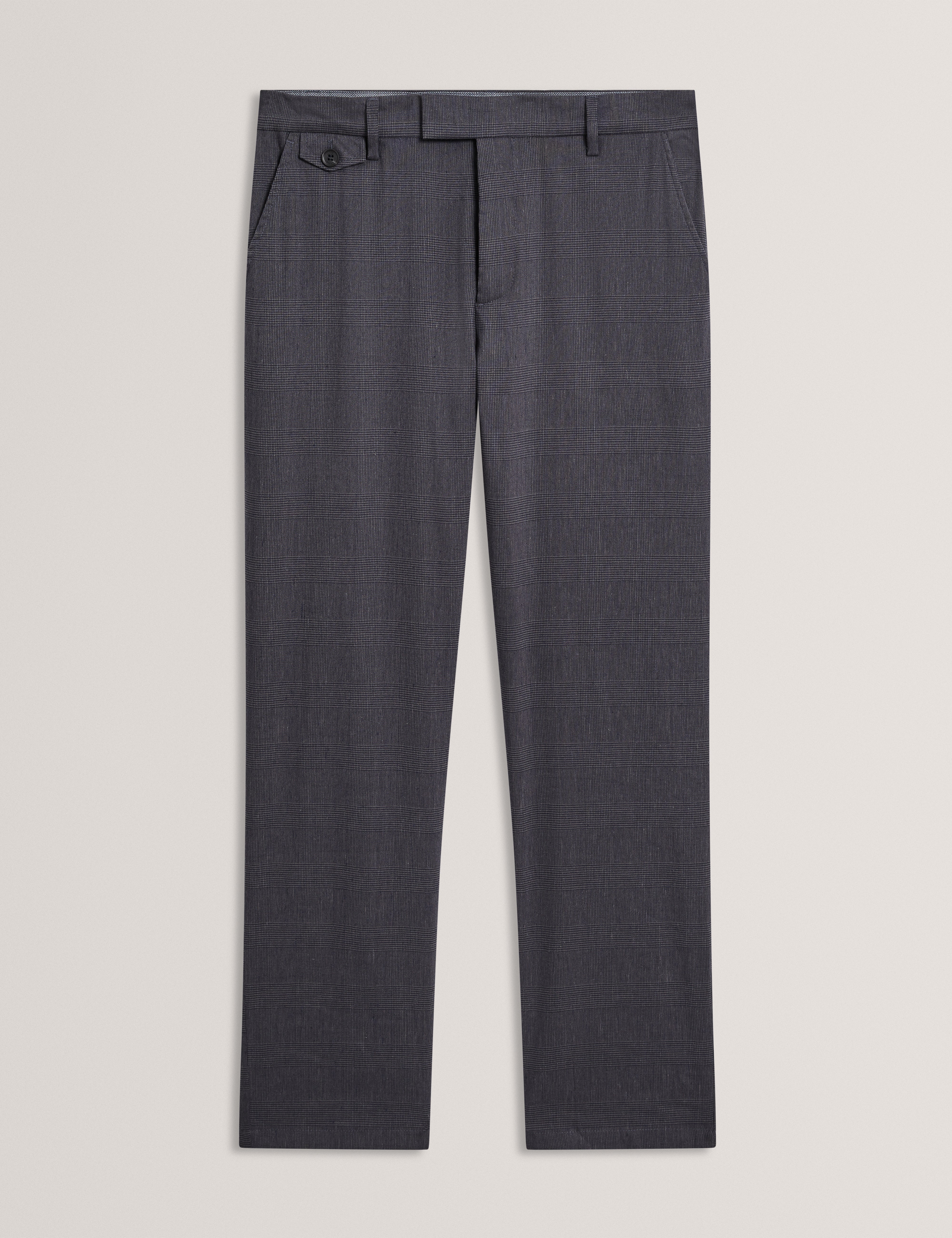 Ignatz Regular Prince Of Wales Trouser Navy