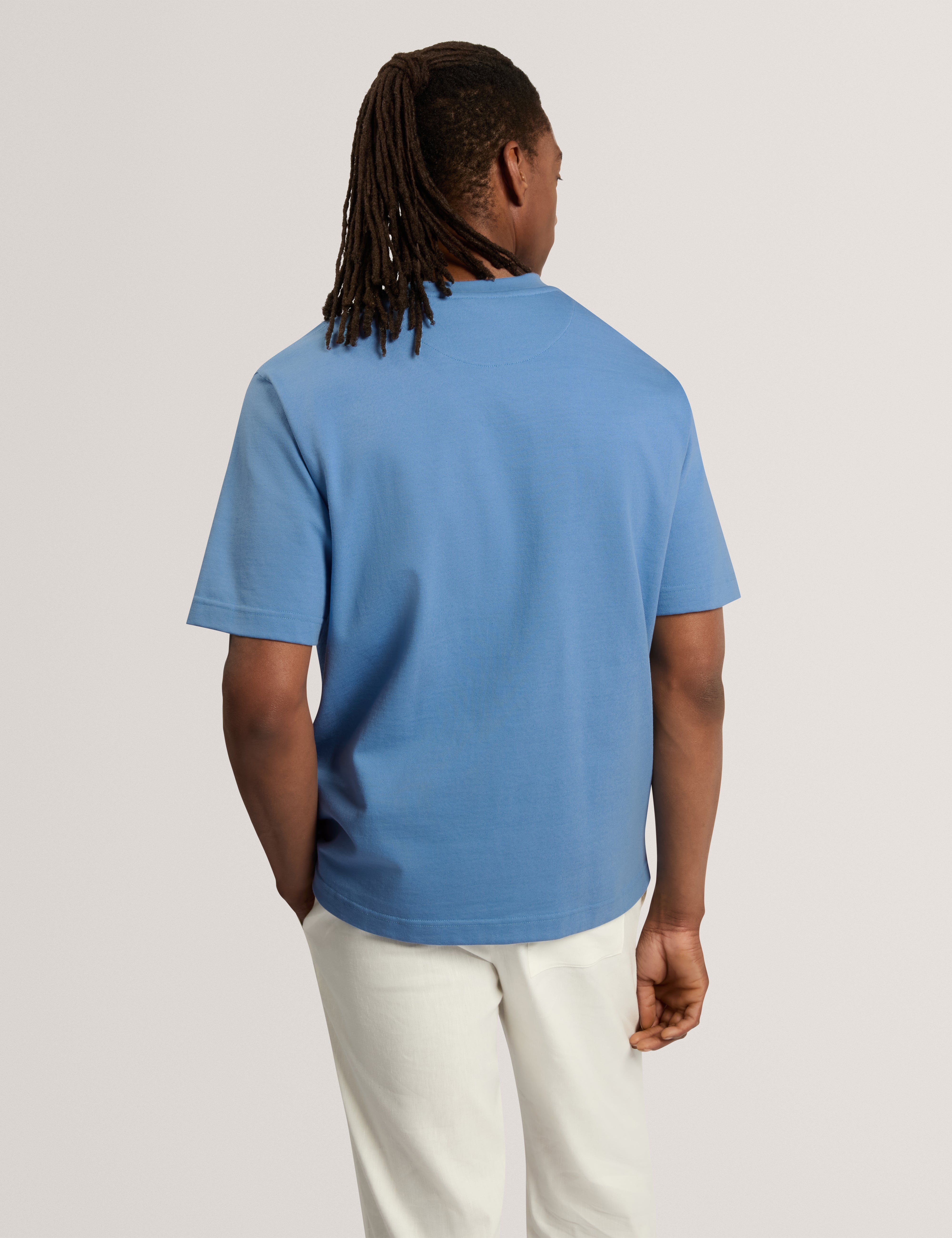 Porflet Short Sleeve Relaxed T-Shirt Blue