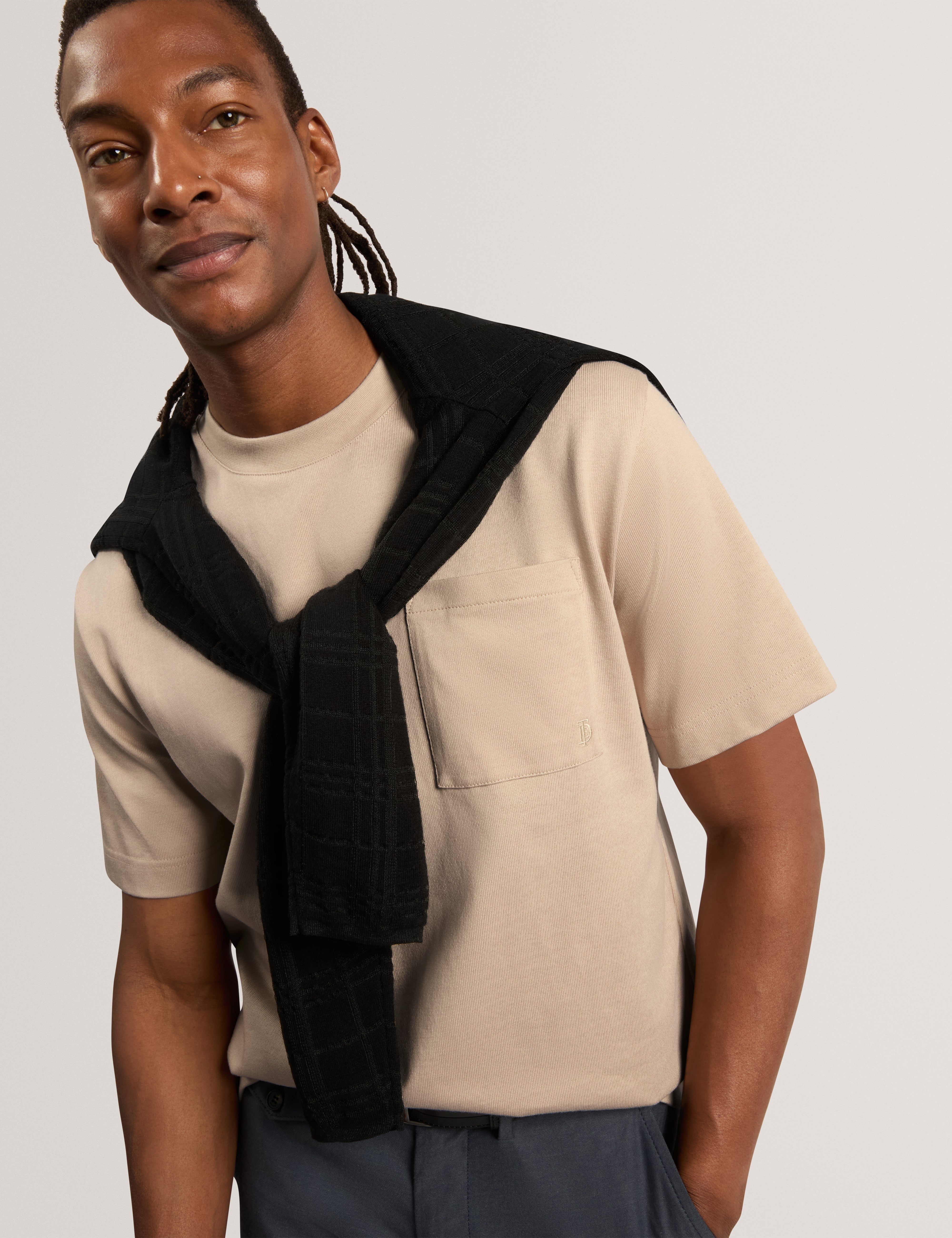 Porflet Short Sleeve Relaxed T-Shirt Taupe