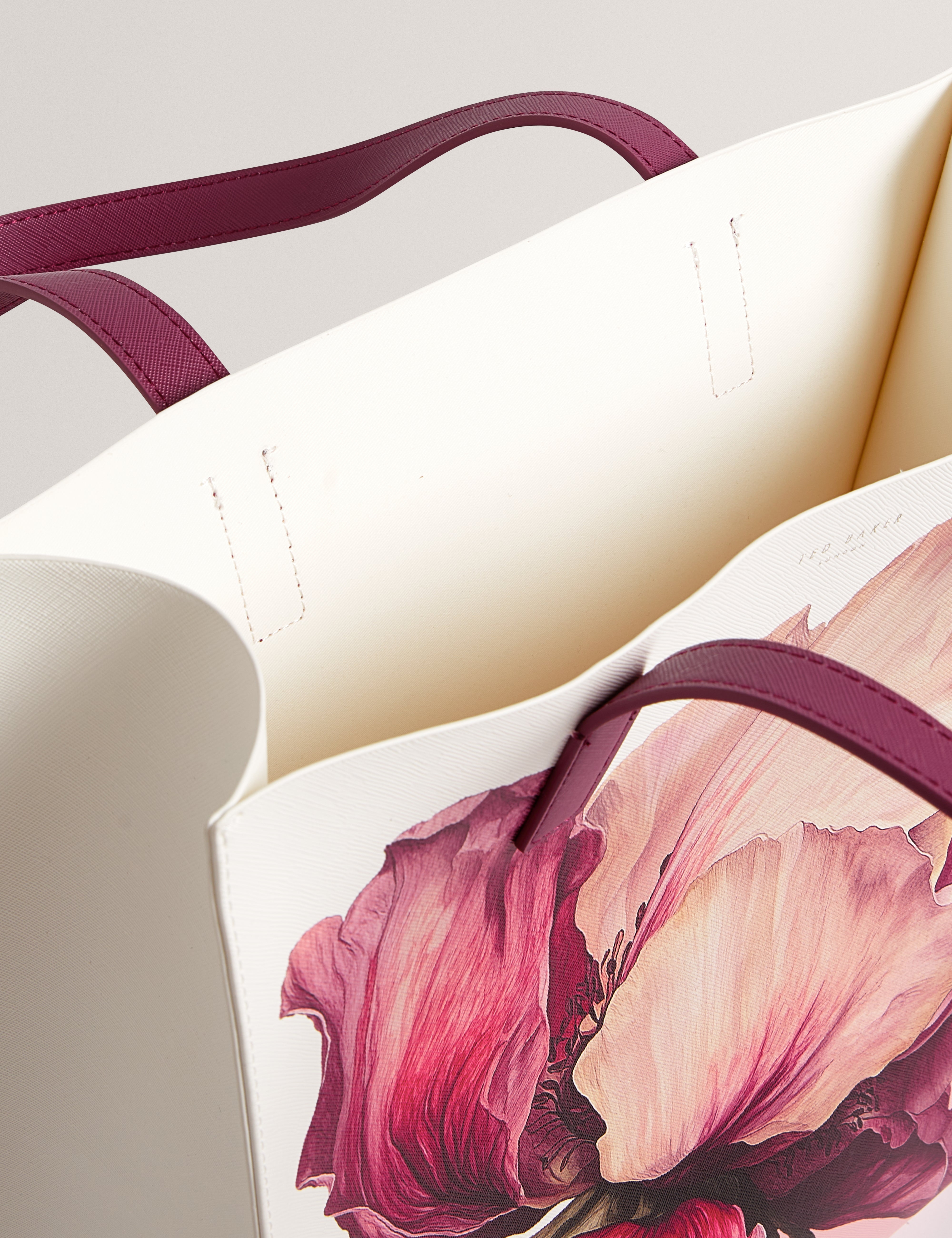 Shilva Printed Flower Medium Icon Bag Ivory