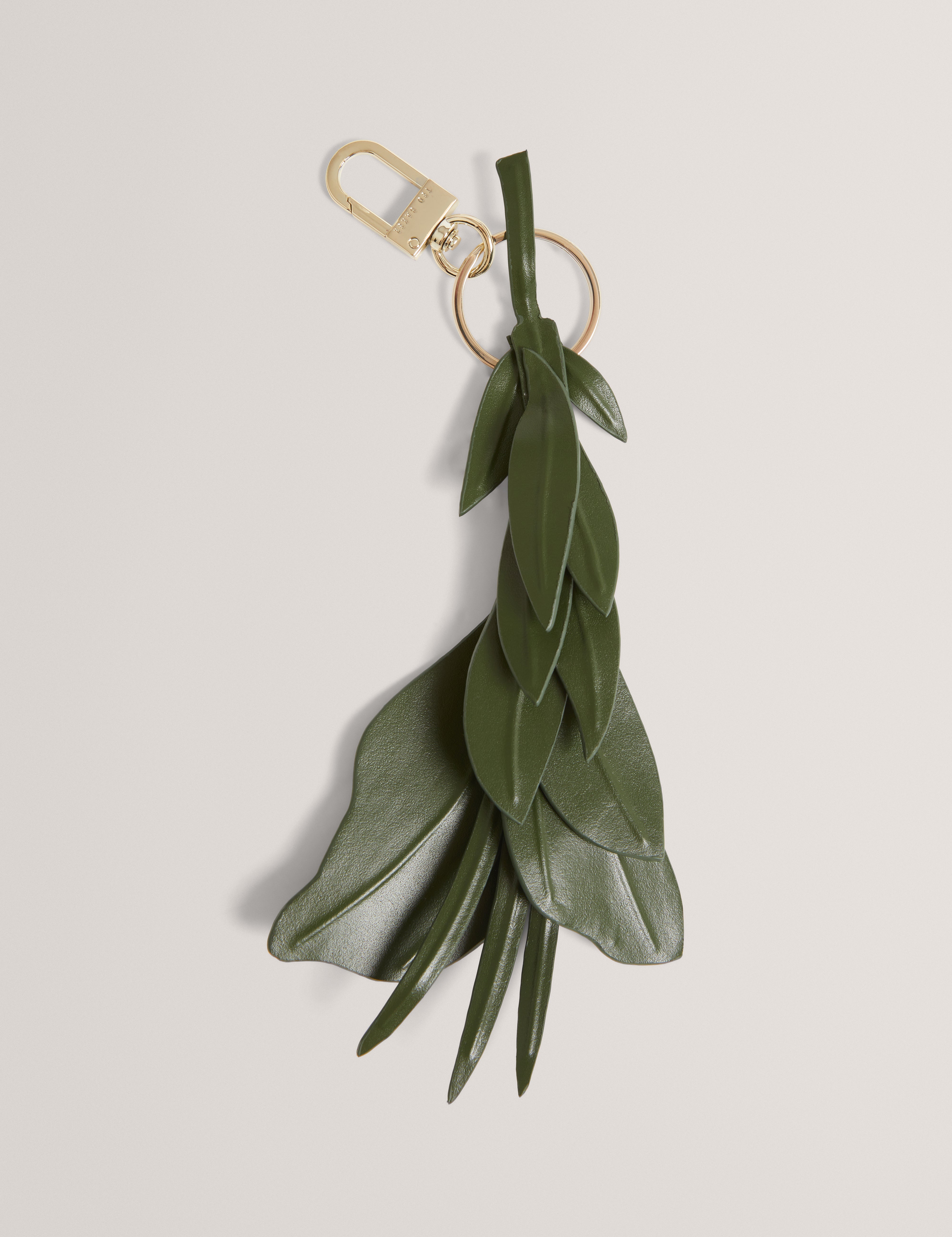 Fllory 3D Flower Keyring Dk-Green