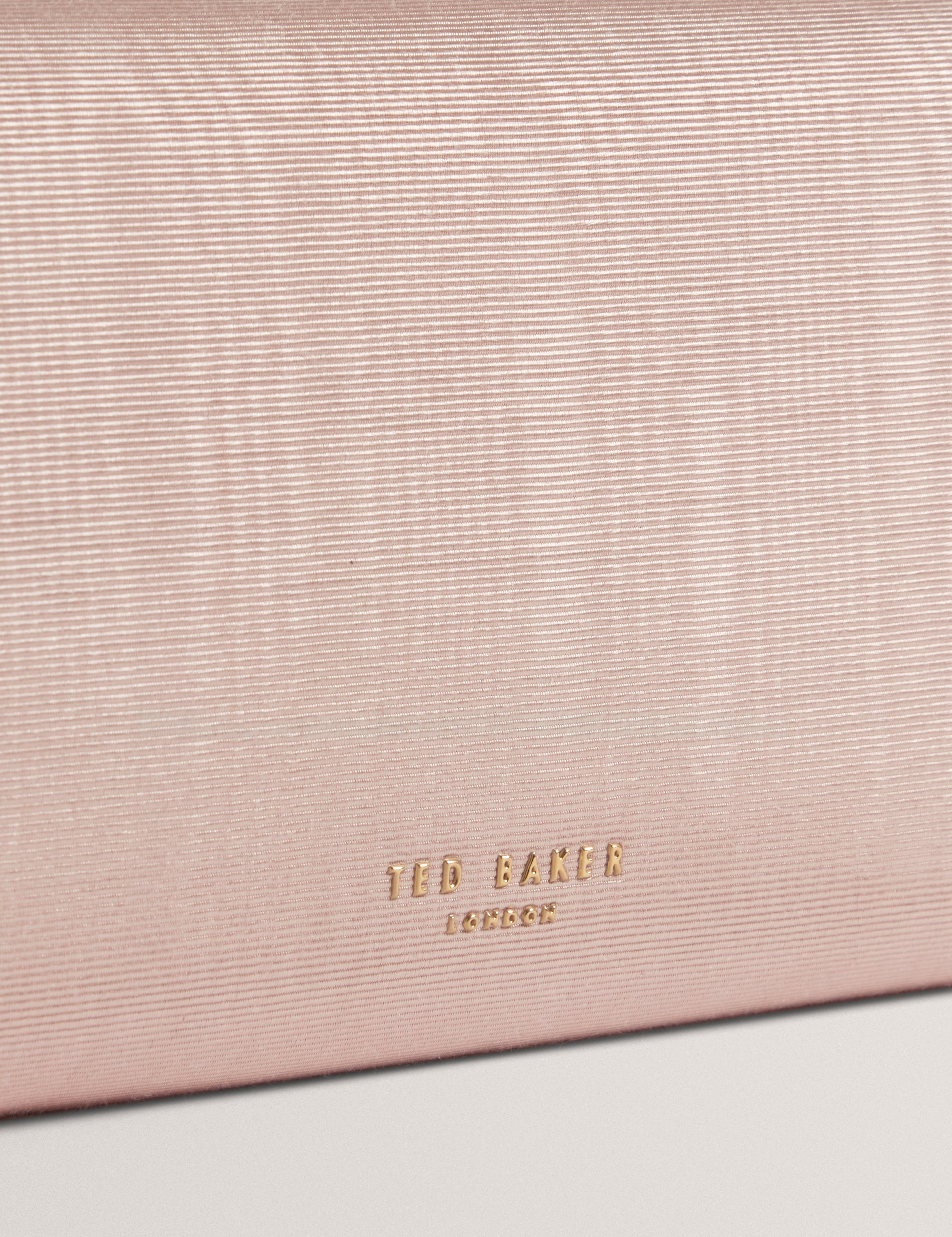 Maliisa Moire Baguette Clutch Bag Lt-Pink