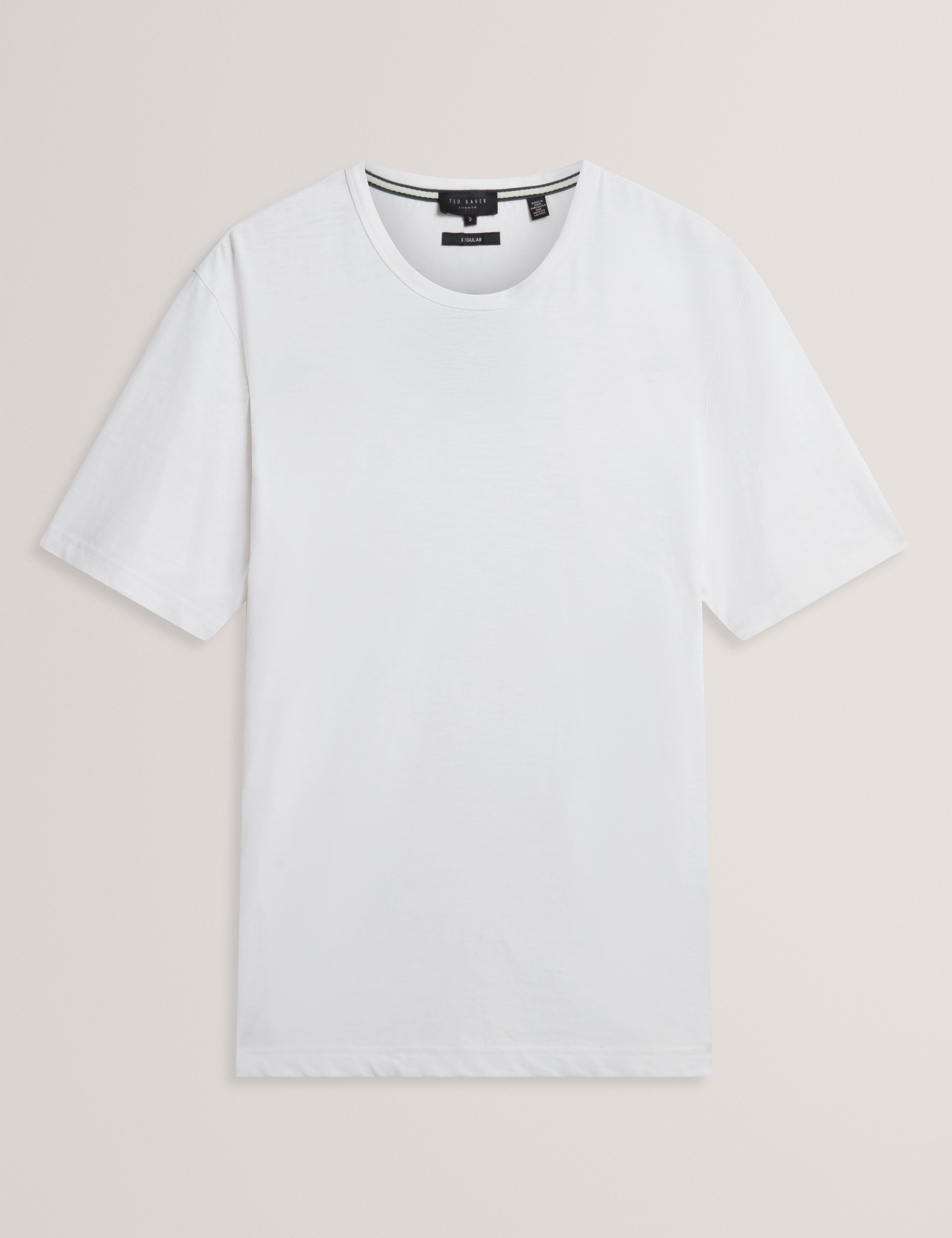 Bartol Short Sleeve Regular Linen Cotton T-Shirt White