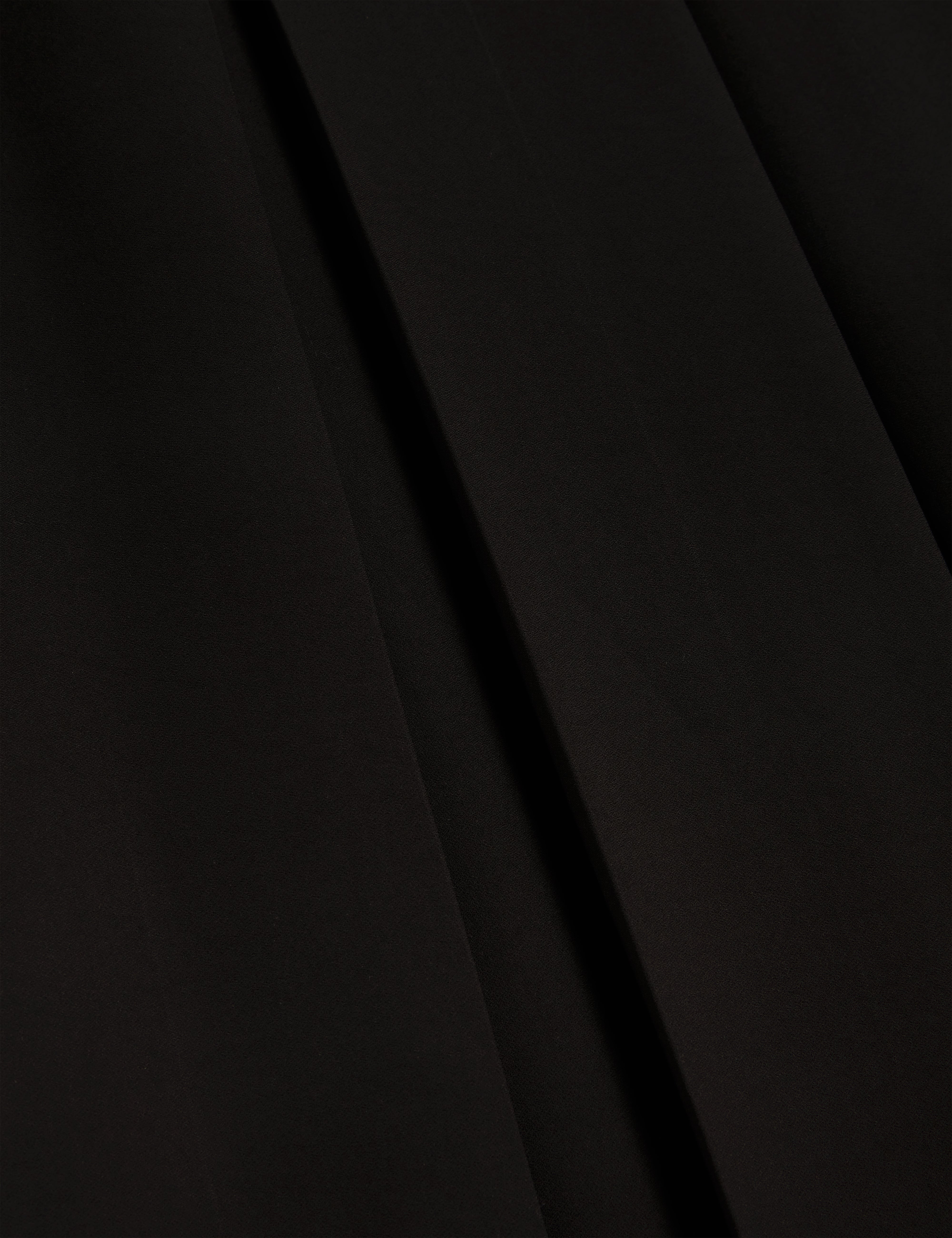 Aepi Front Pleat Wide Leg Trousers Black