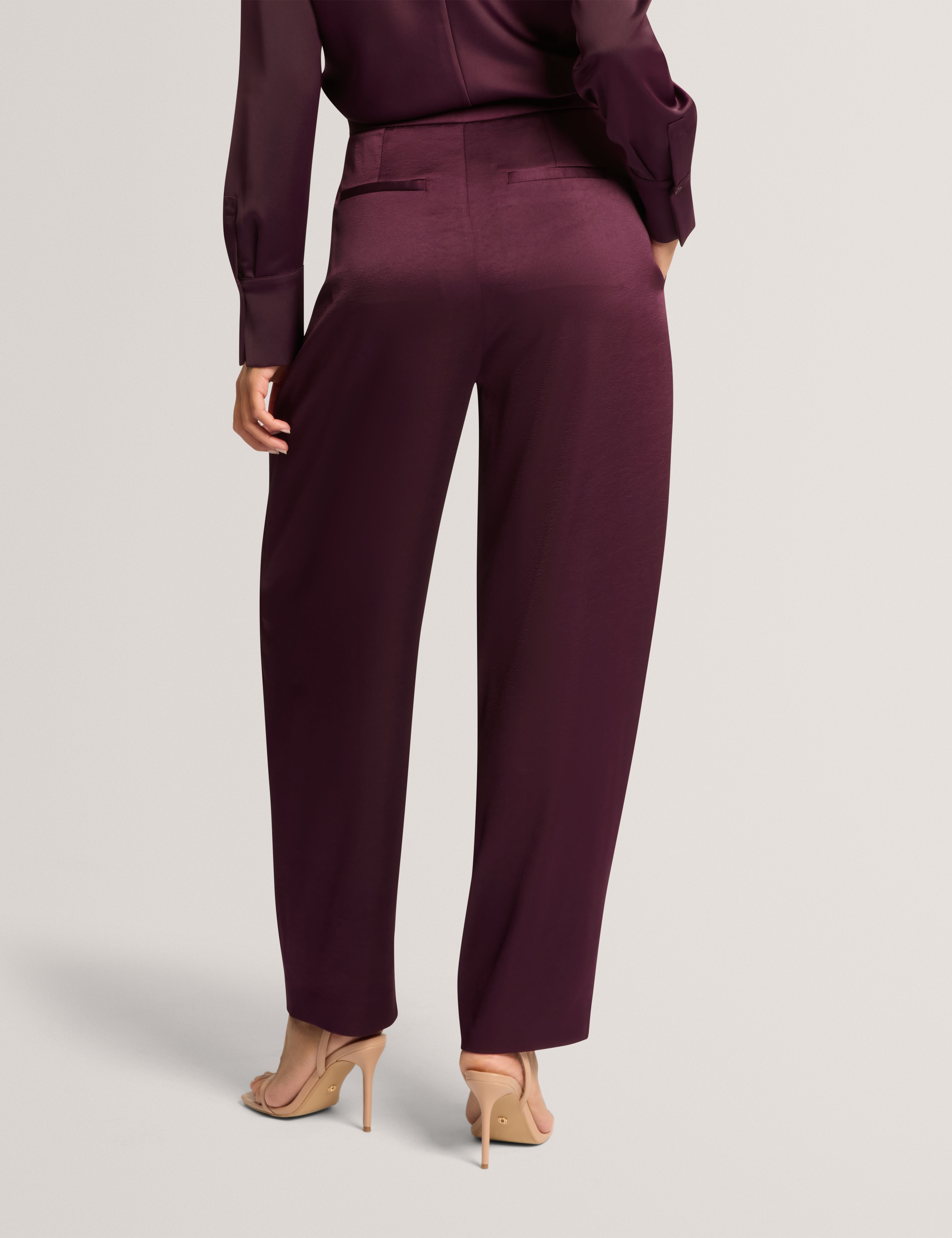 Chiira Barrel Leg Trouser Dp-Purple