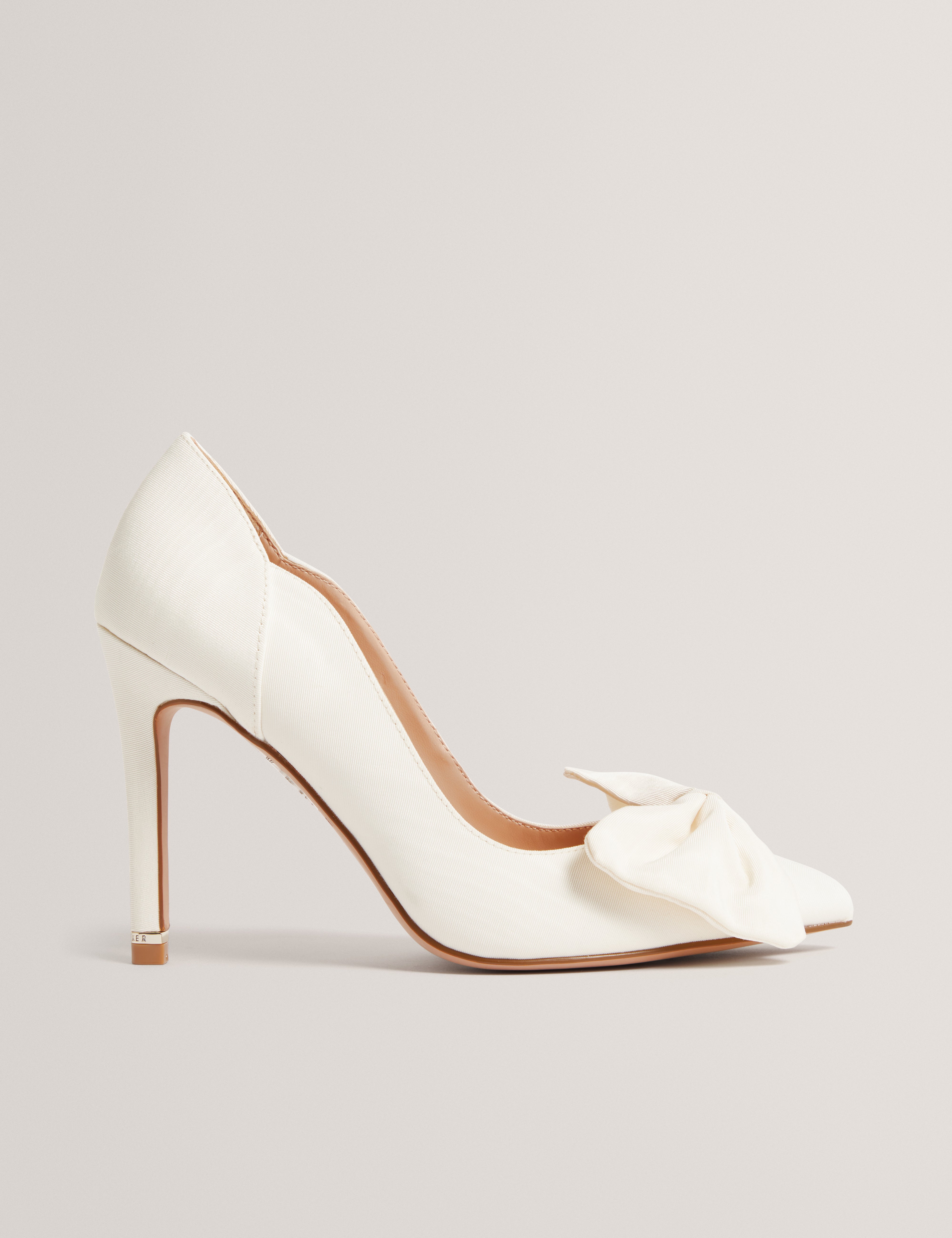 Laissy Bow Detail Court Shoe Ivory