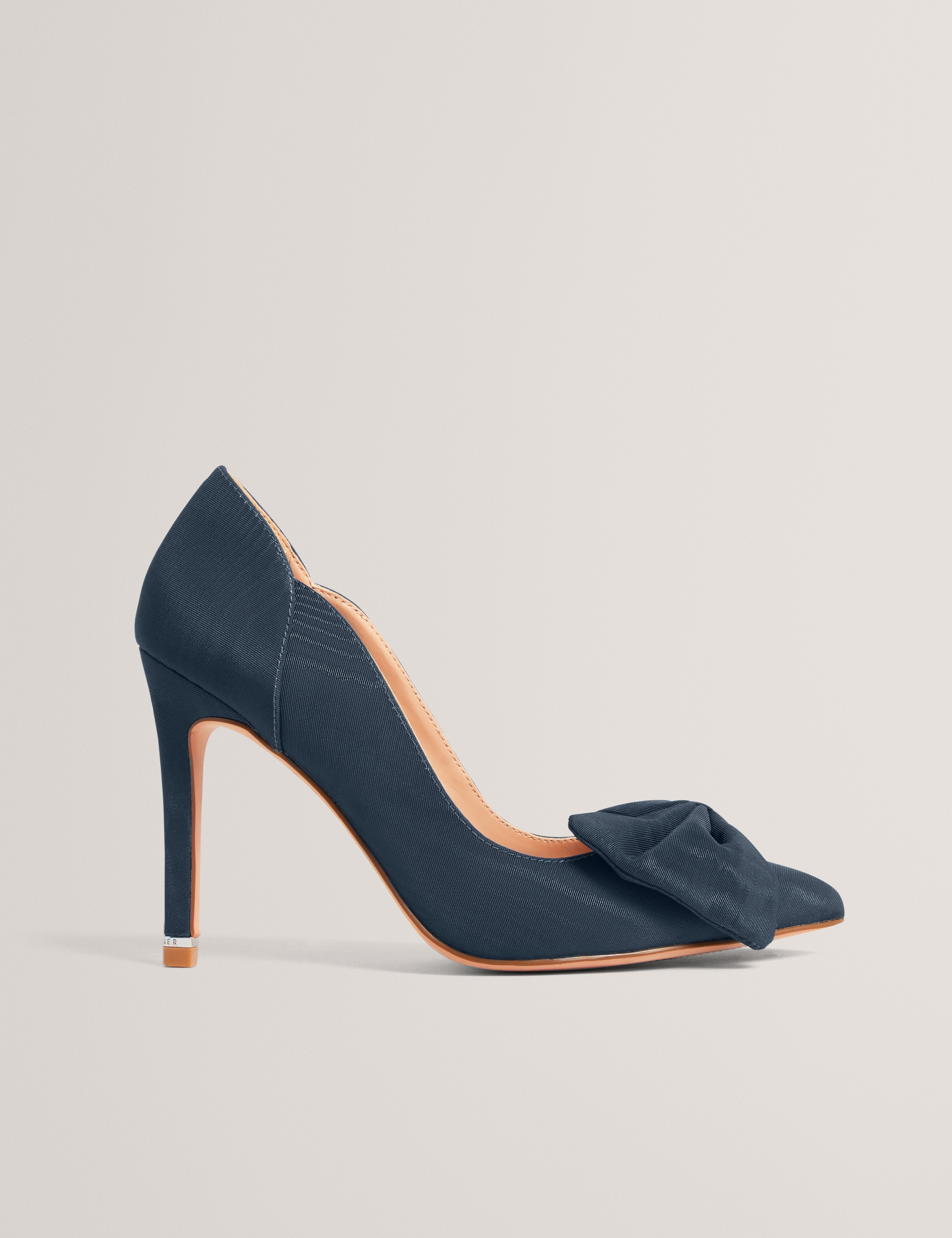 Laissy Bow Detail Court Shoe Navy