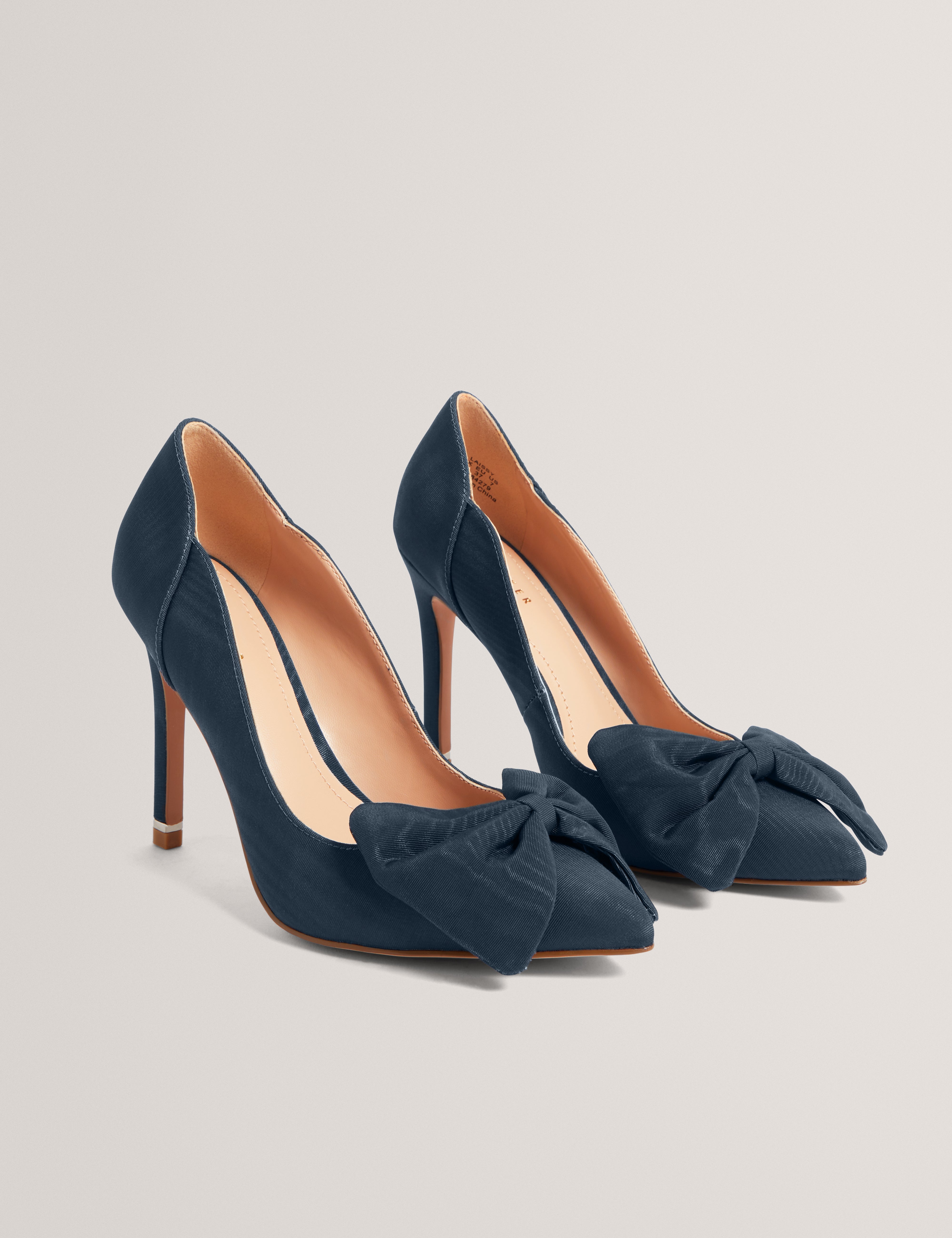 Laissy Bow Detail Court Shoe Navy