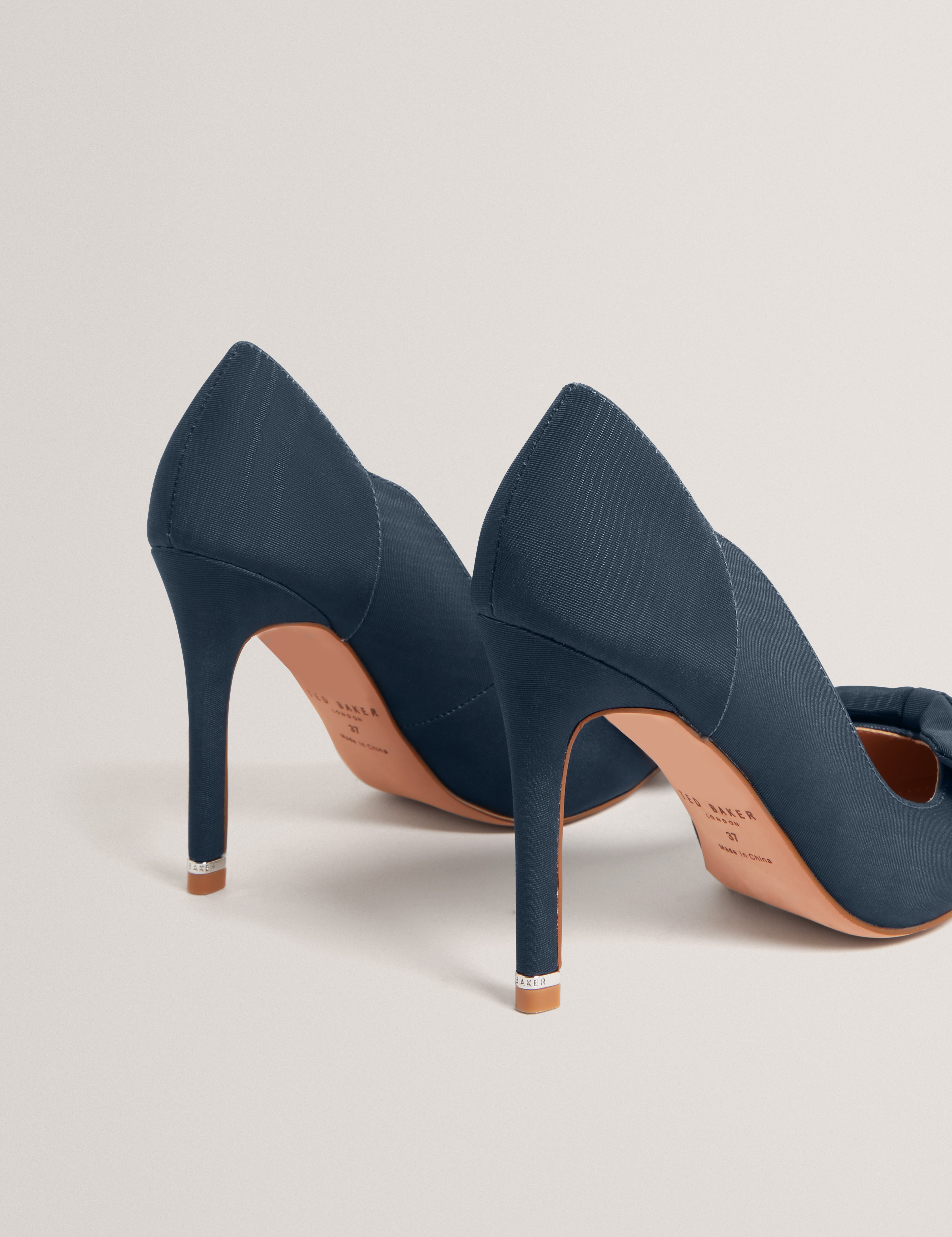 Laissy Bow Detail Court Shoe Navy