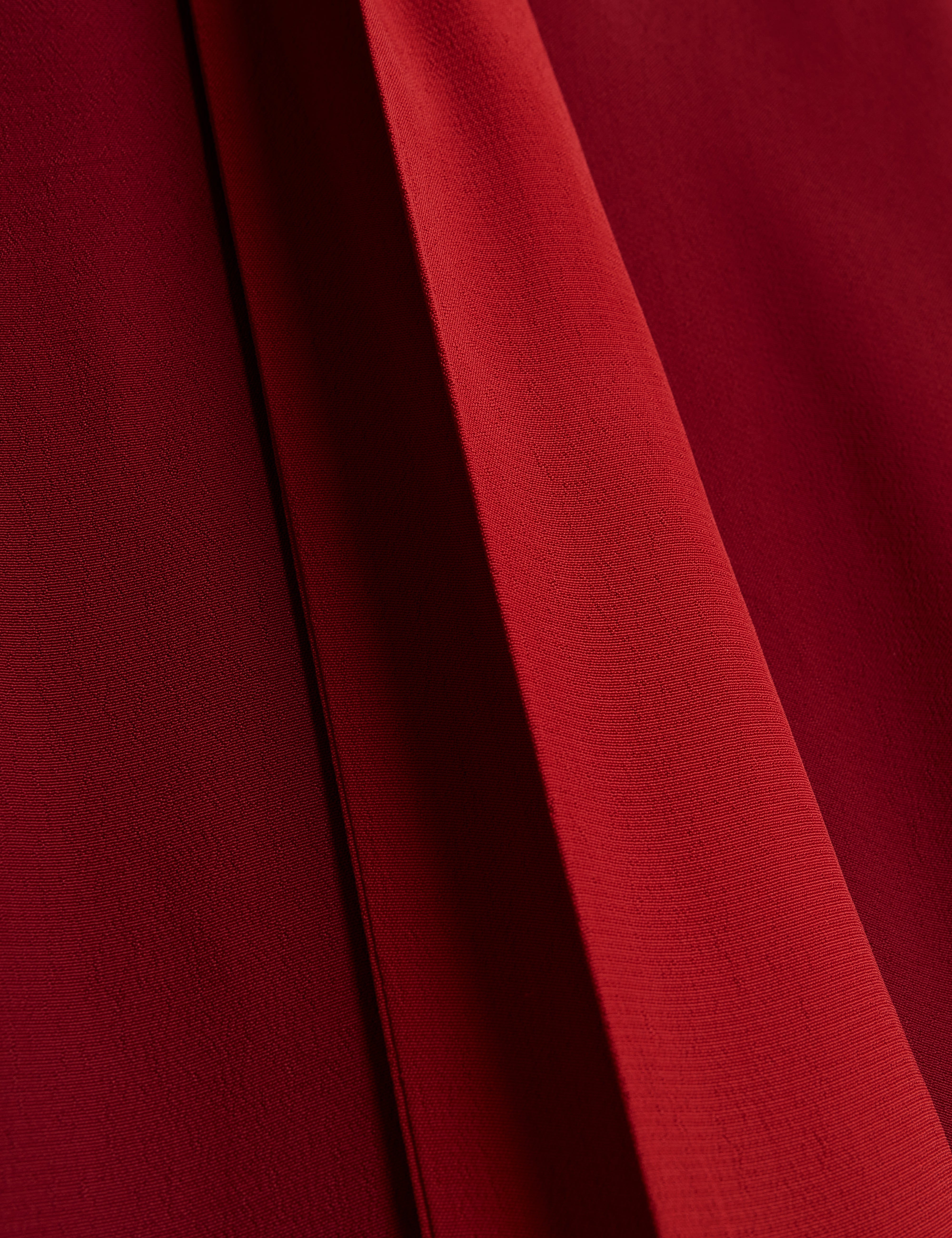 Nehli Tie Neck Long Sleeve Blouse Dk-Red