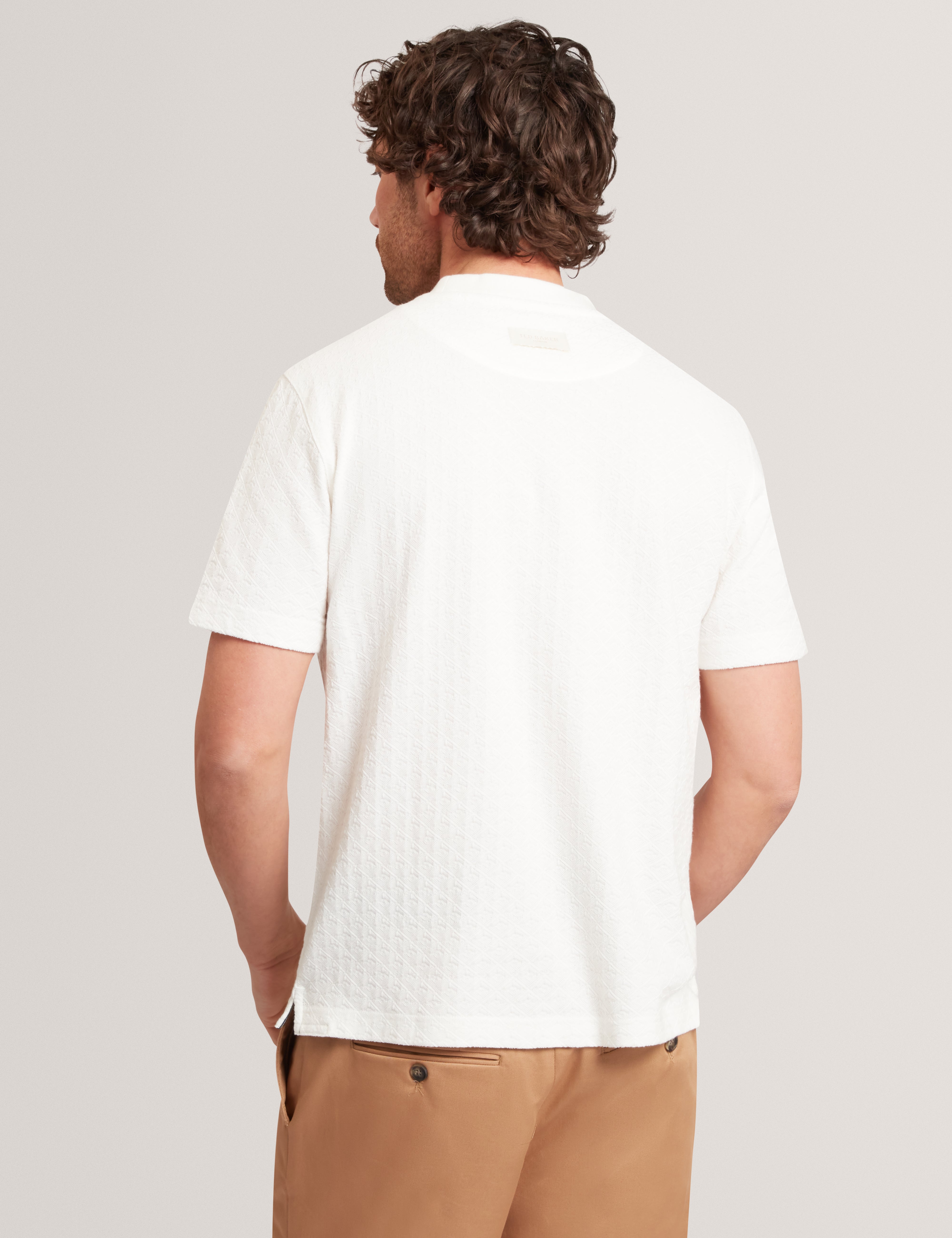 Eldonn Ss Textured T-Shirt White