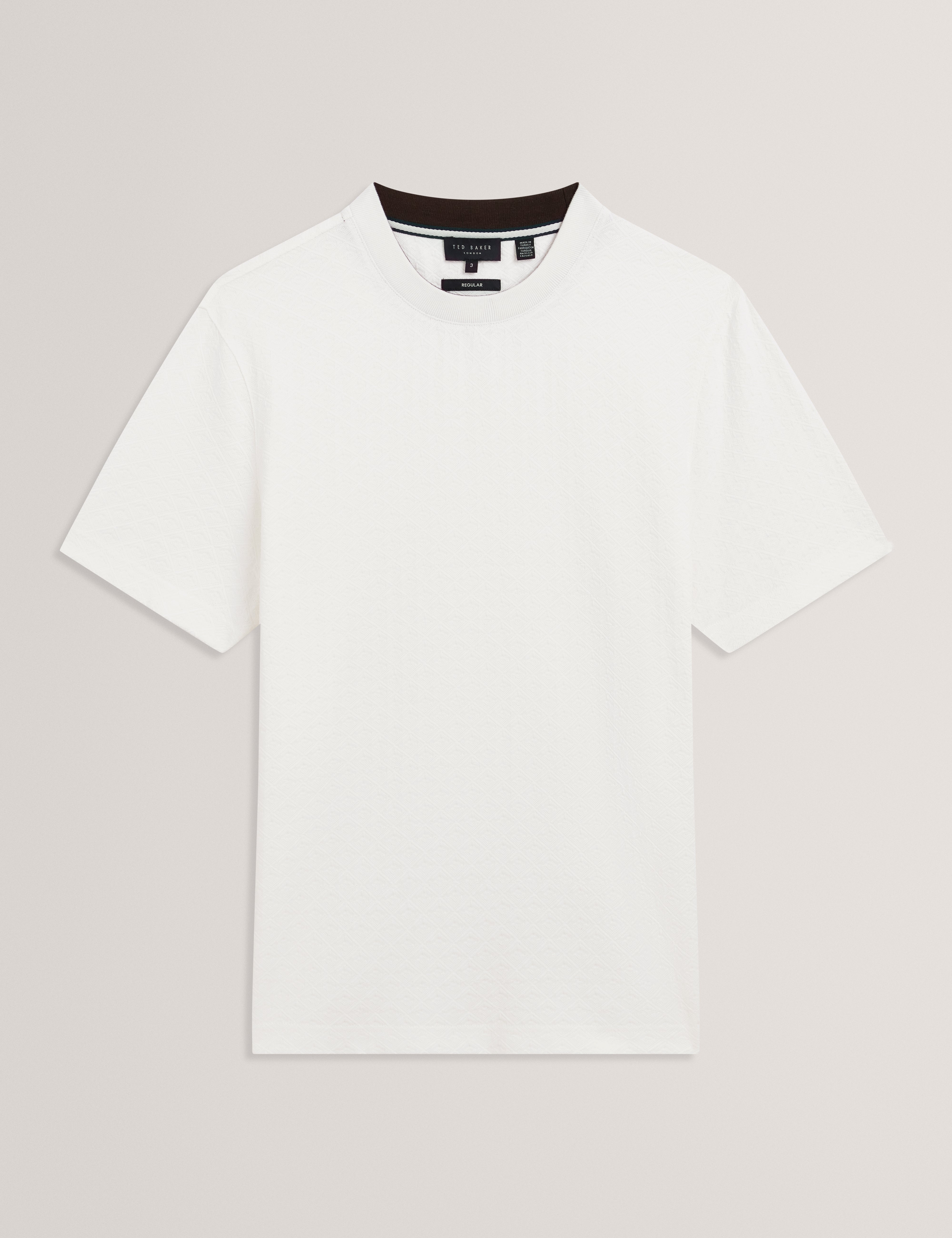 Eldonn Ss Textured T-Shirt White