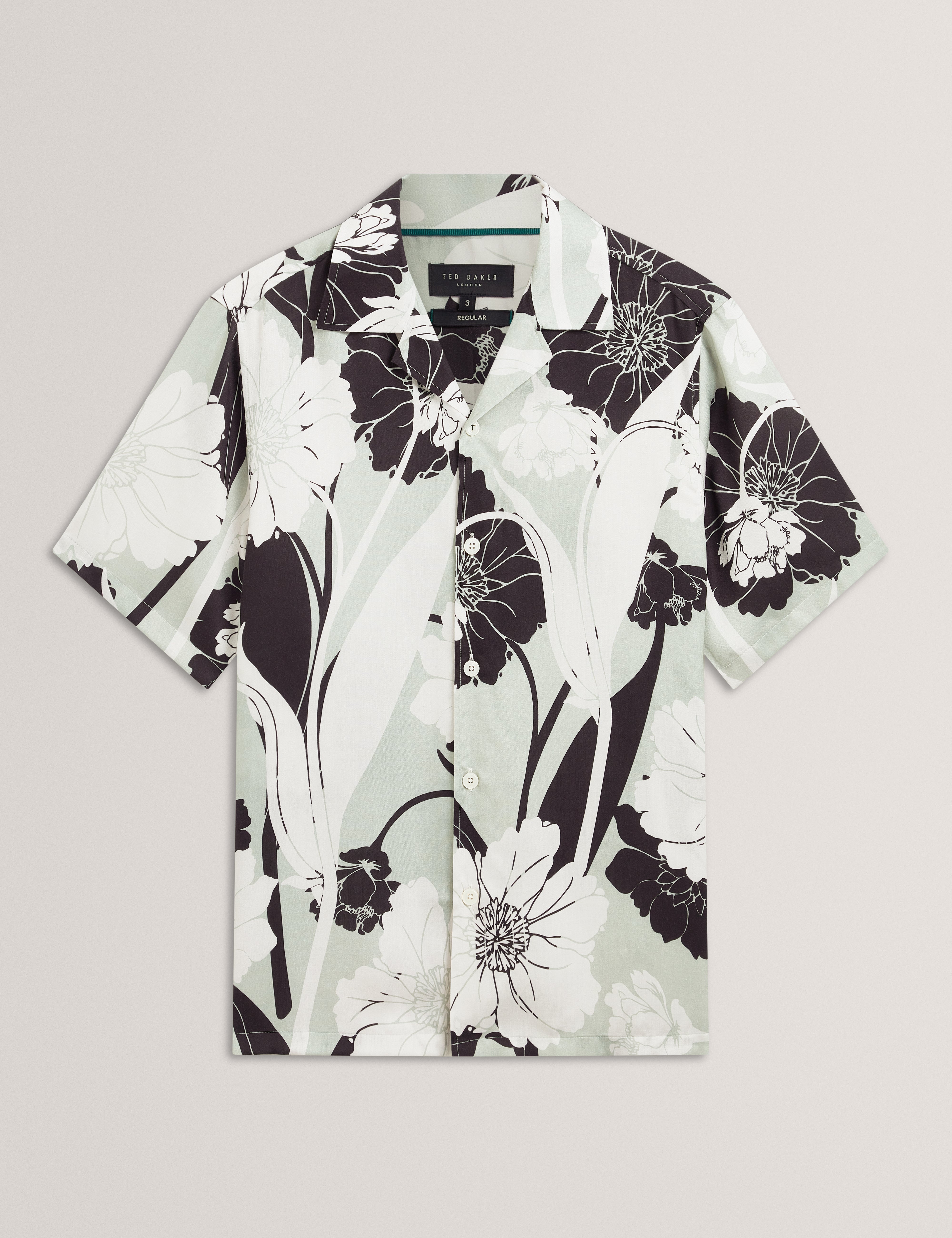 Thorgan Ss Regular Bold Floral Lt-Green