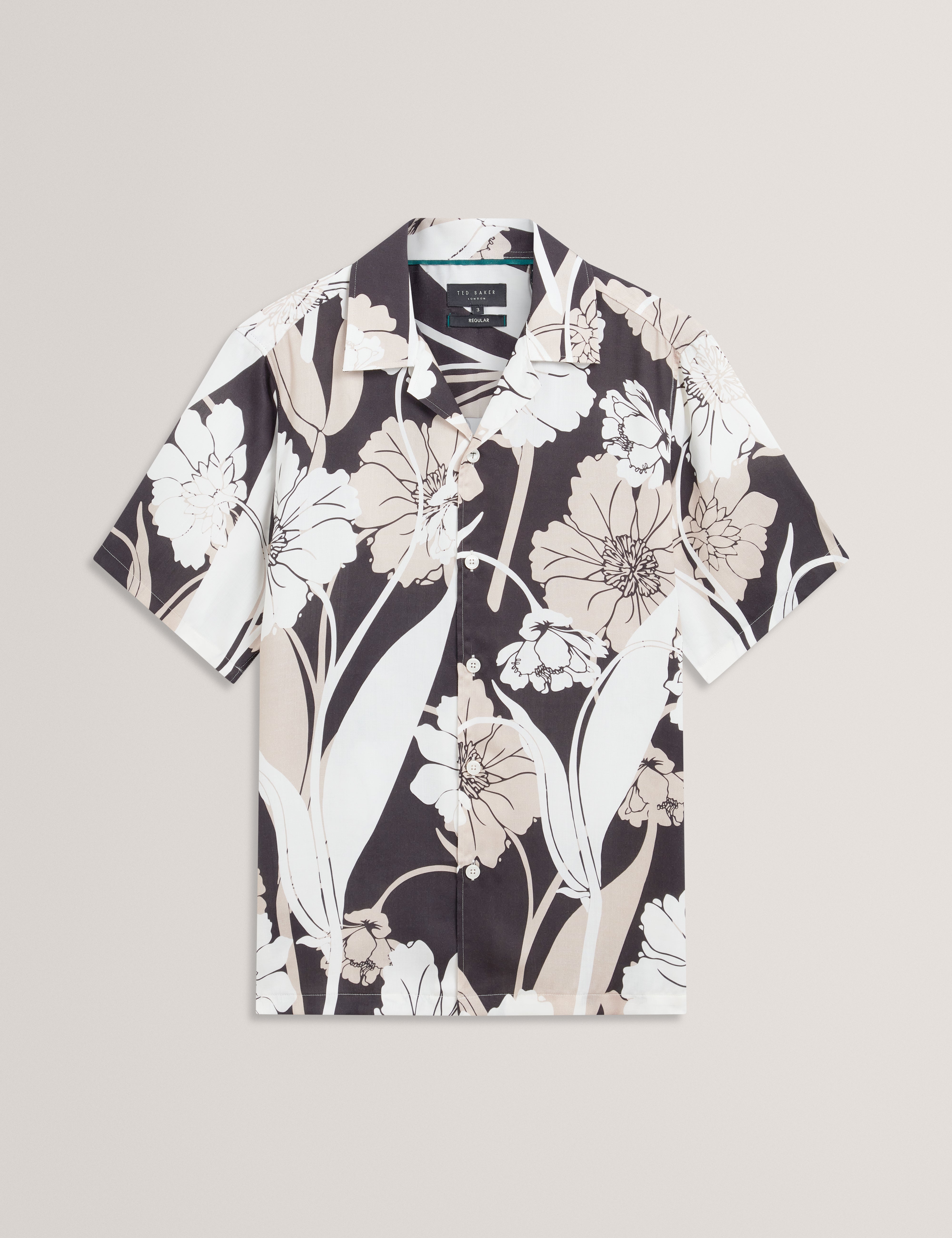 Thorgan Ss Regular Bold Floral Stone