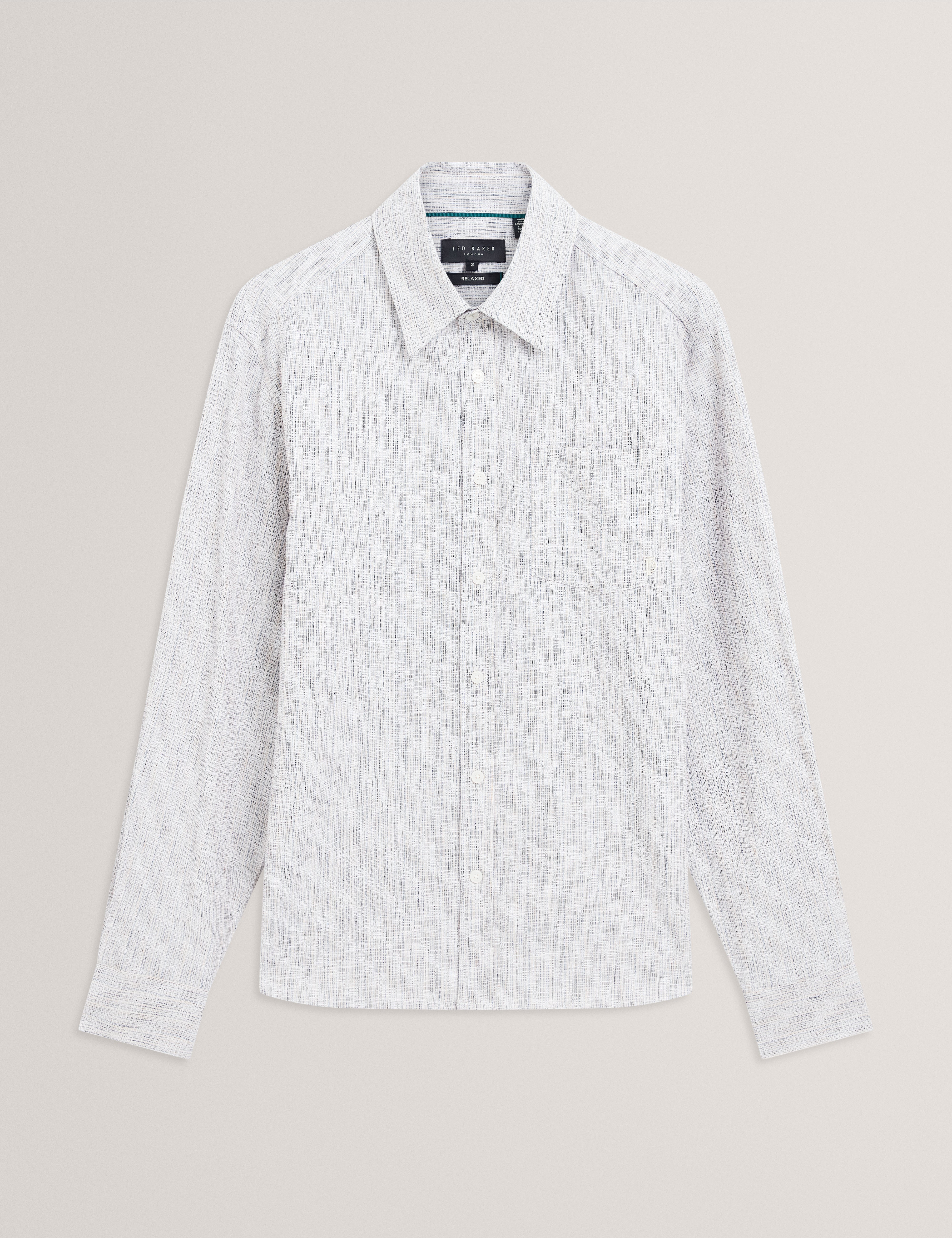 Reus Ls Relaxed Grindle Shirt Ecru