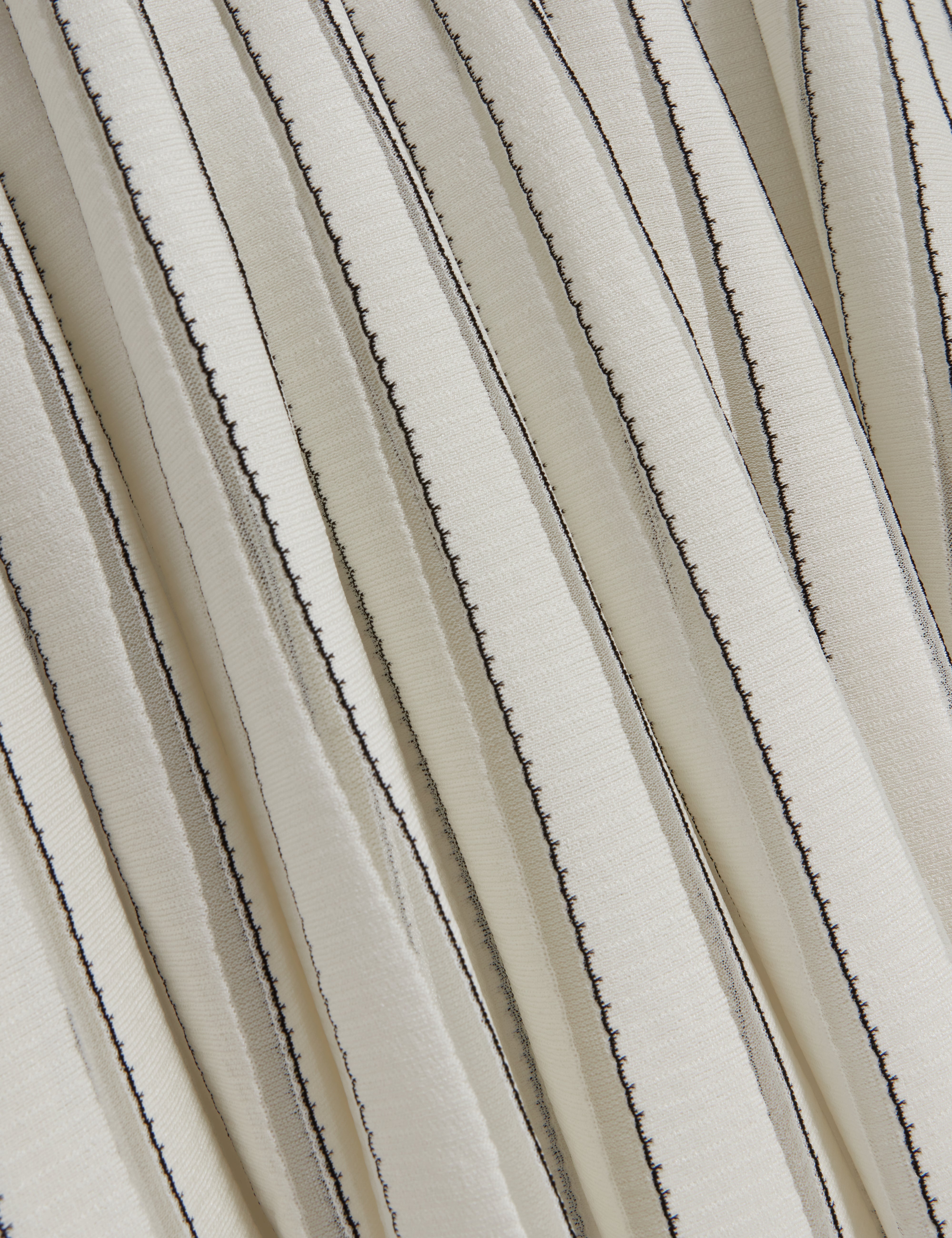 Casandr Stitch Detail Knitted Midi Dress Ivory