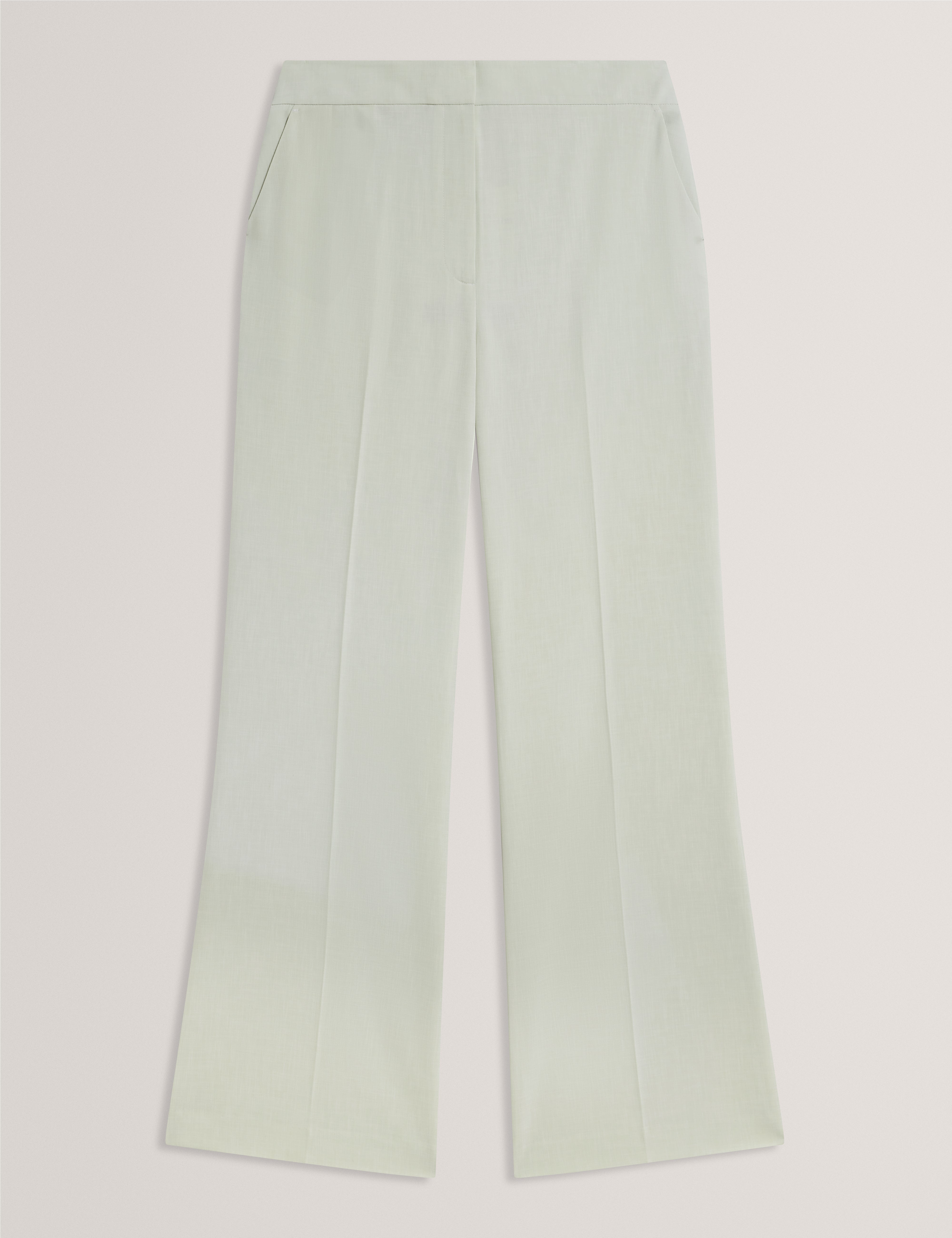 Bridat Kick Flare Tailored Trousers Pl-Green