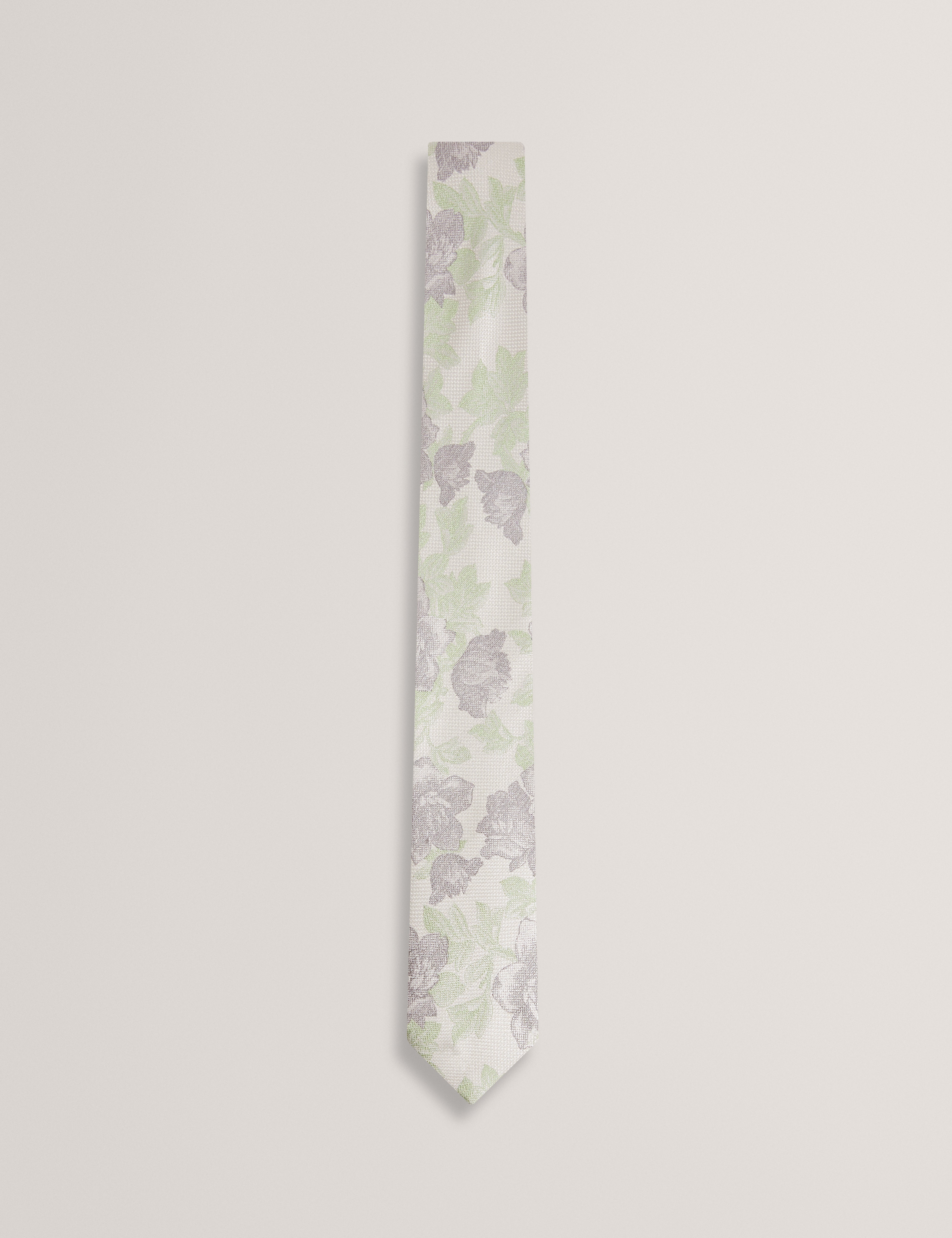 Bitonte Jacquard Floral Silk Tie Blue