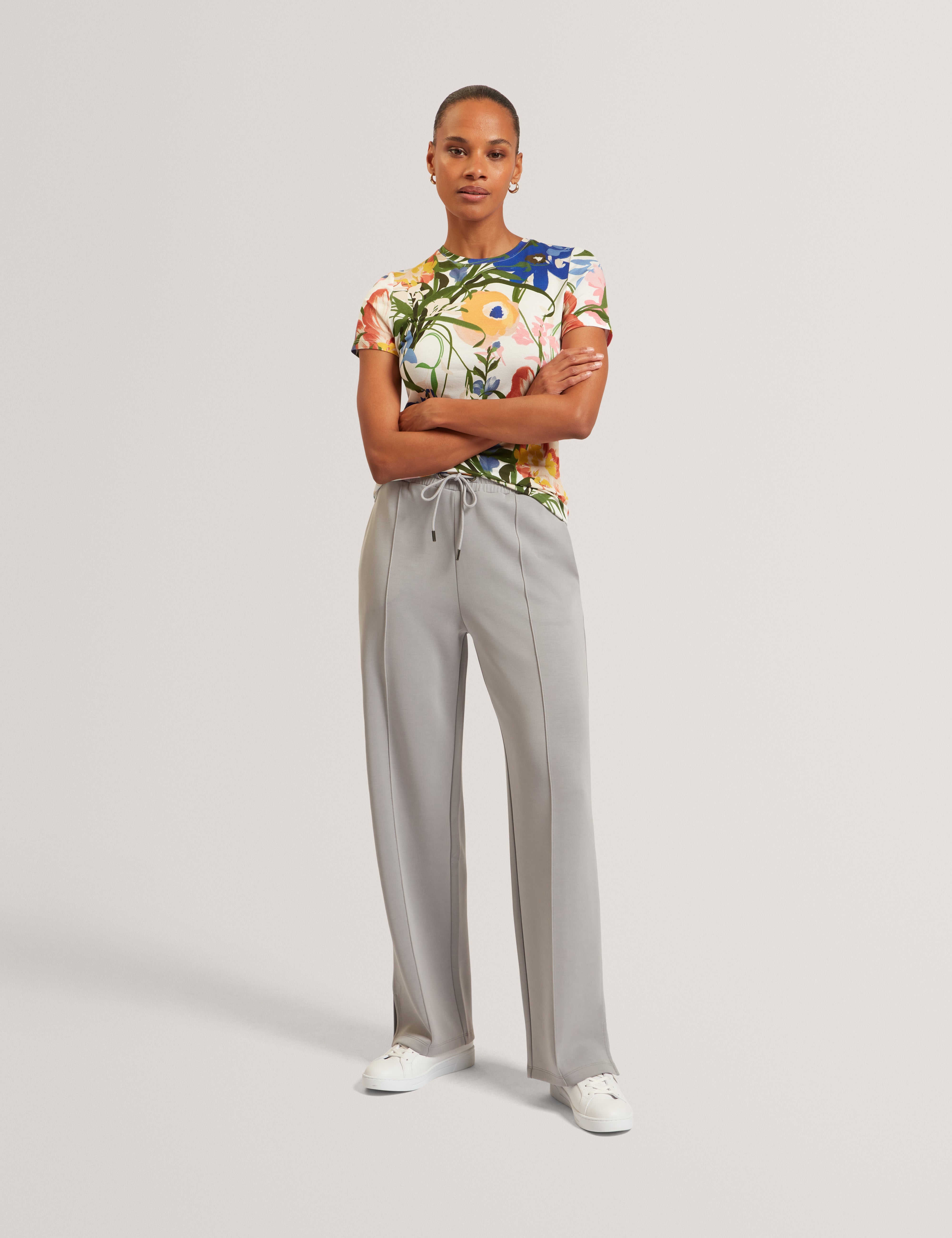 Nowelll Cupro Split Hem Jogger Grey