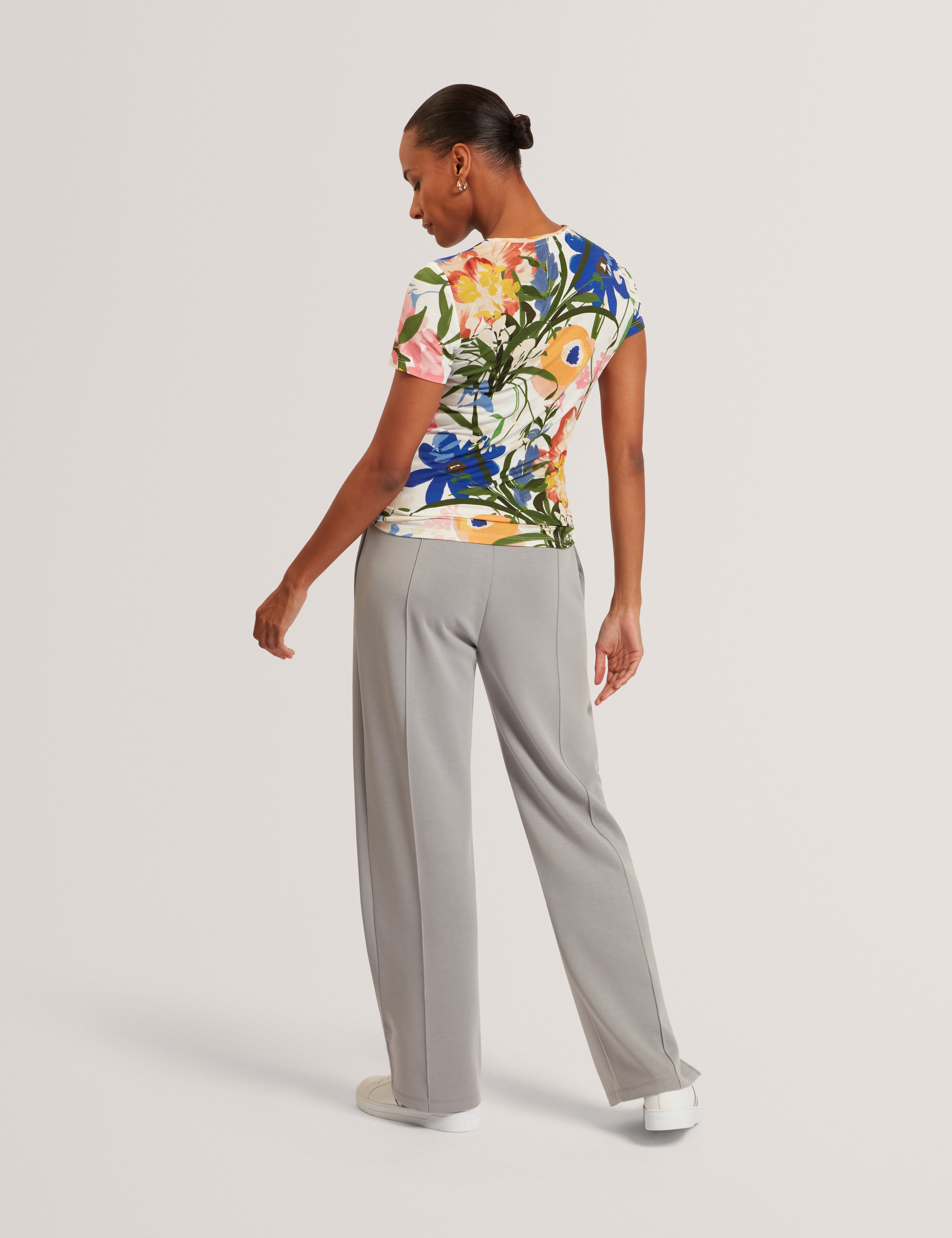 Nowelll Cupro Split Hem Jogger Grey