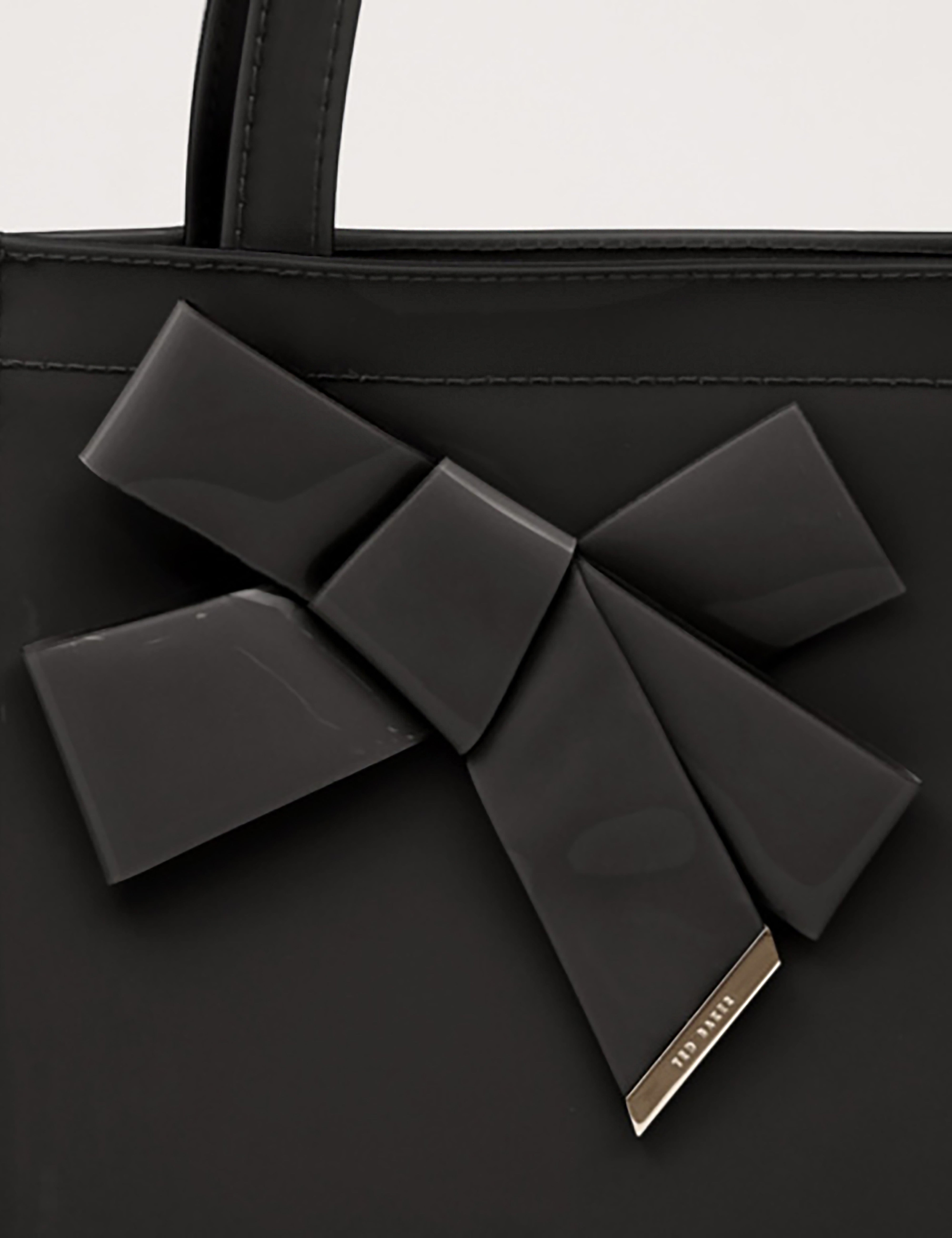 Niacon Bow Detail Small Icon Bag Black
