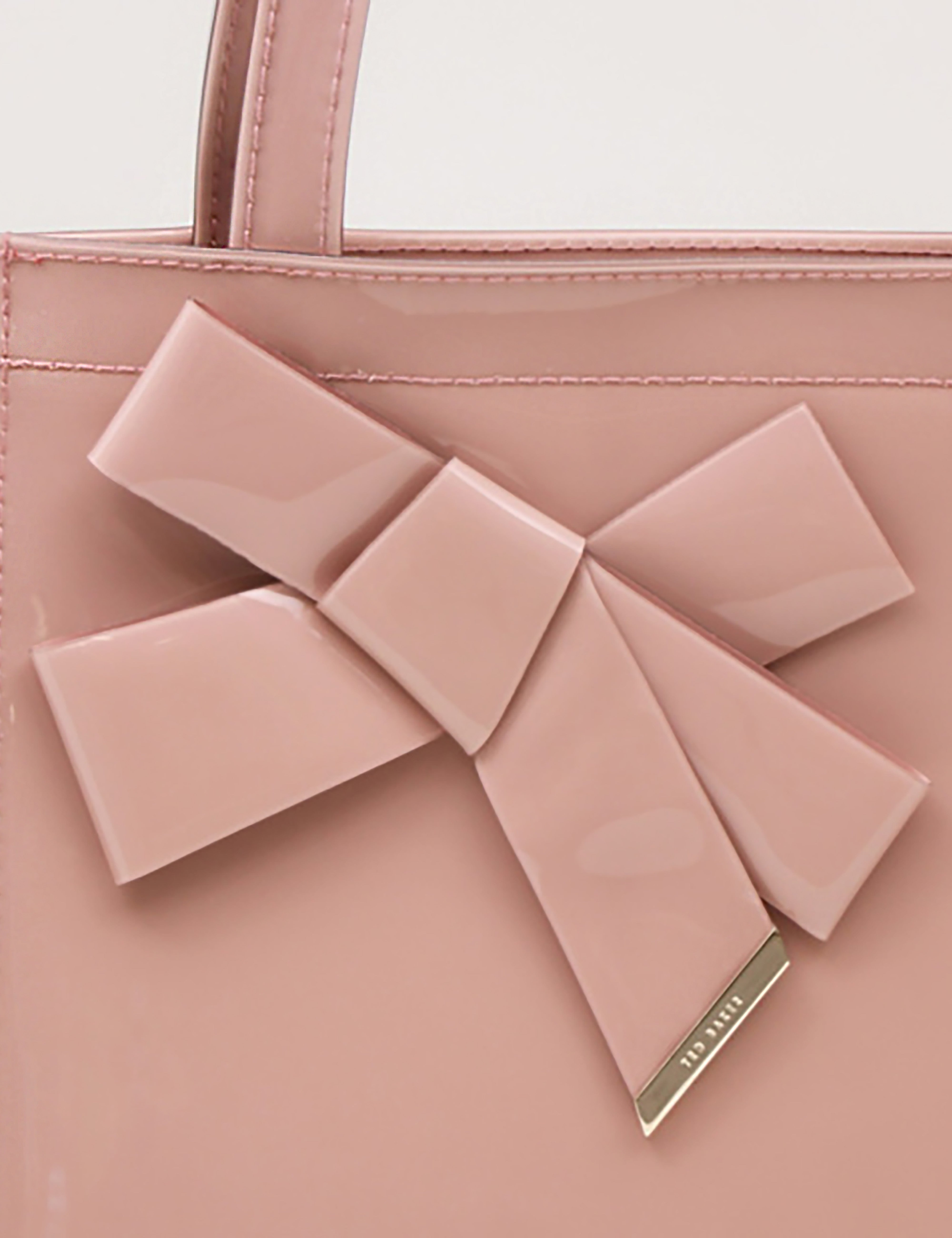 Niacon Bow Detail Small Icon Bag Pl-Pink