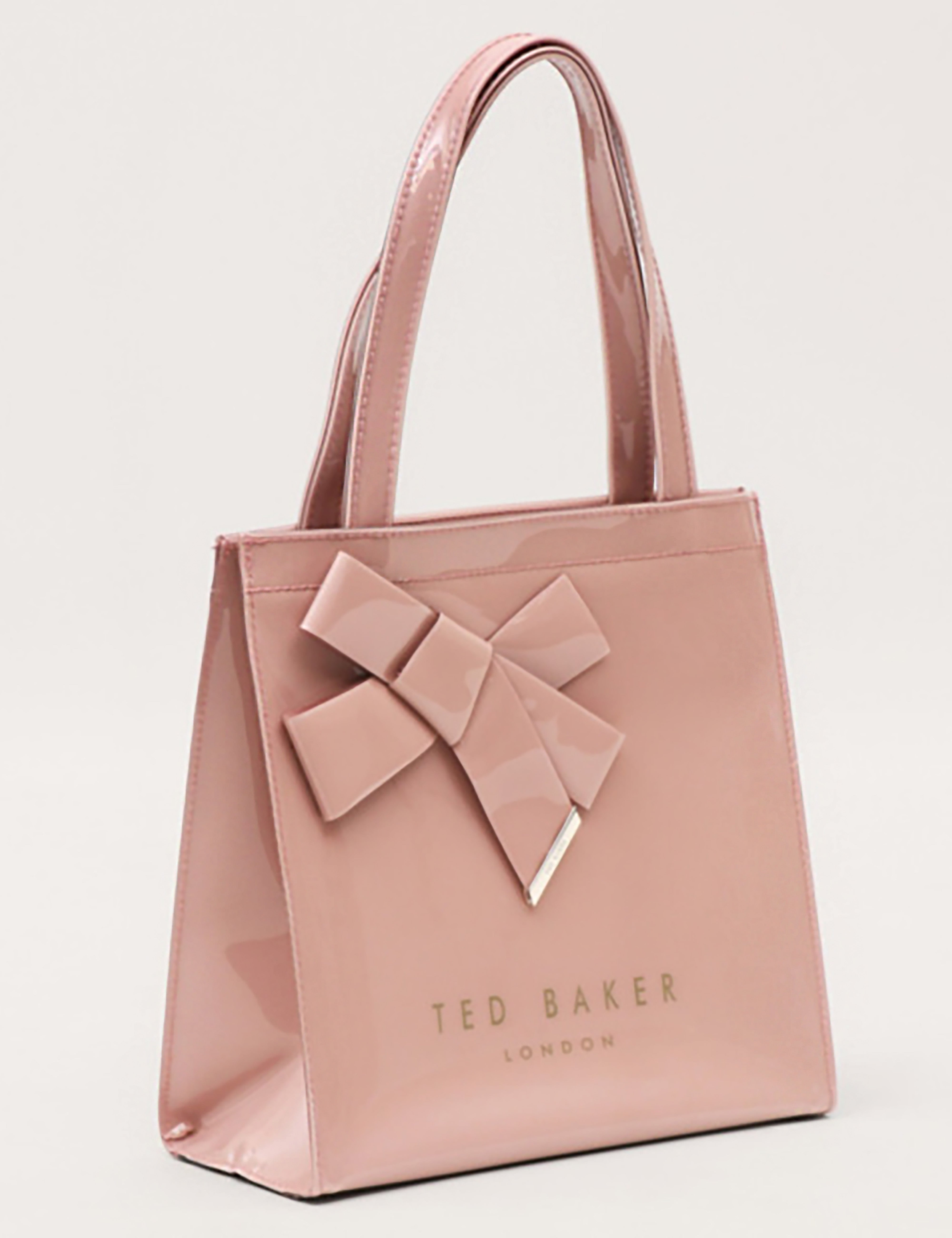 Niacon Bow Detail Small Icon Bag Pl-Pink