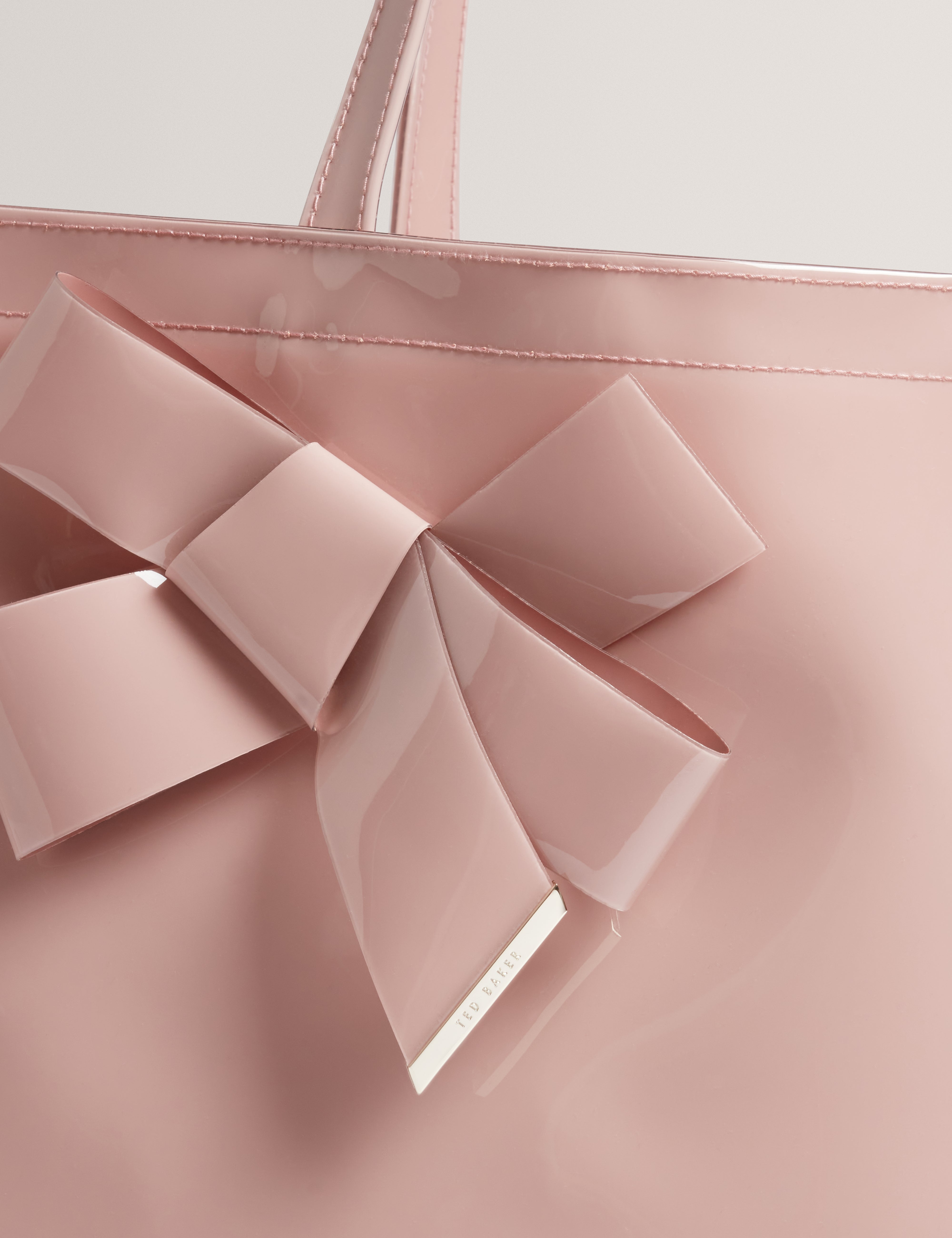 Niconna Bow Detail Large Icon Bag Pl-Pink