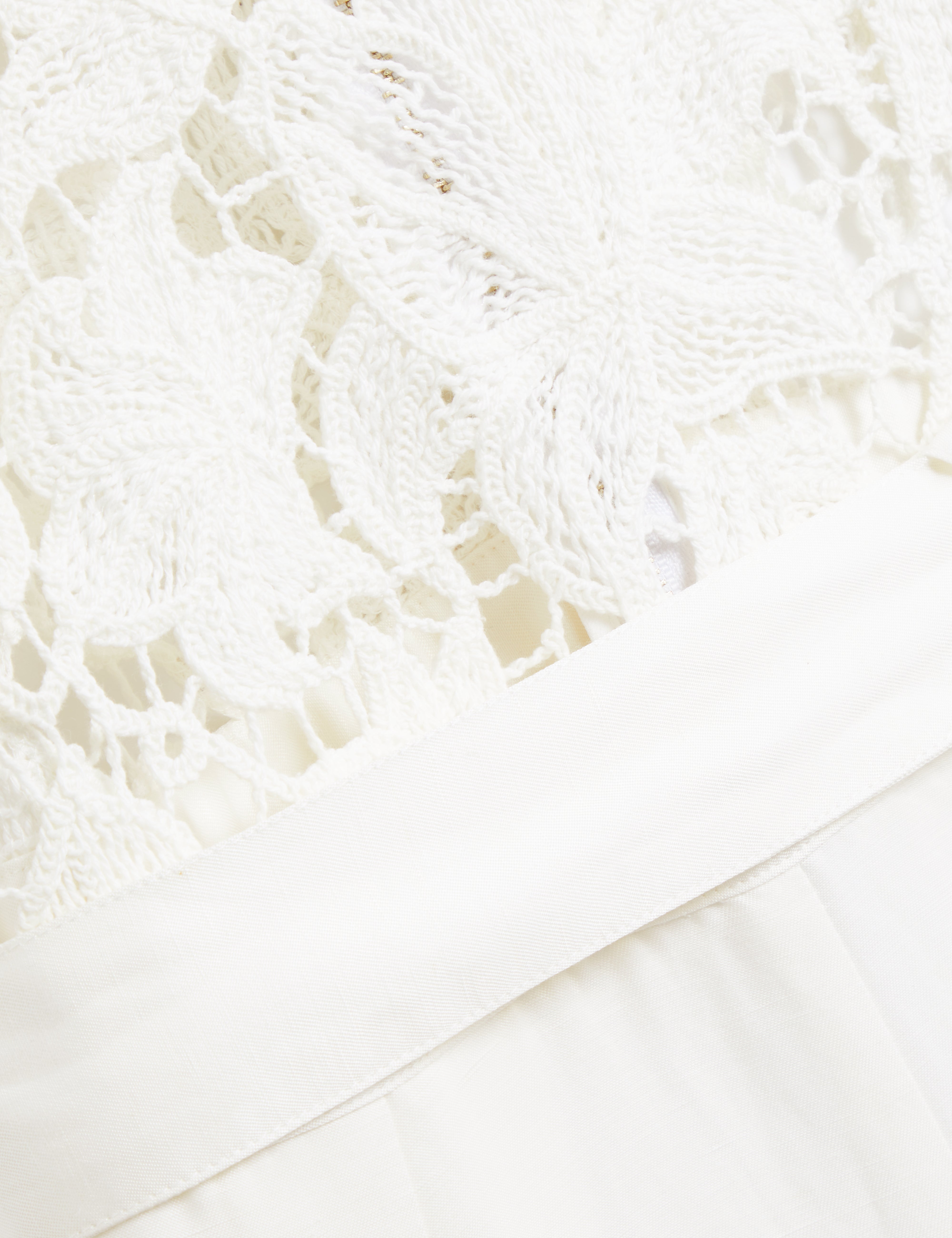 Calanta Crochet Mockable Jumpsuit Ivory