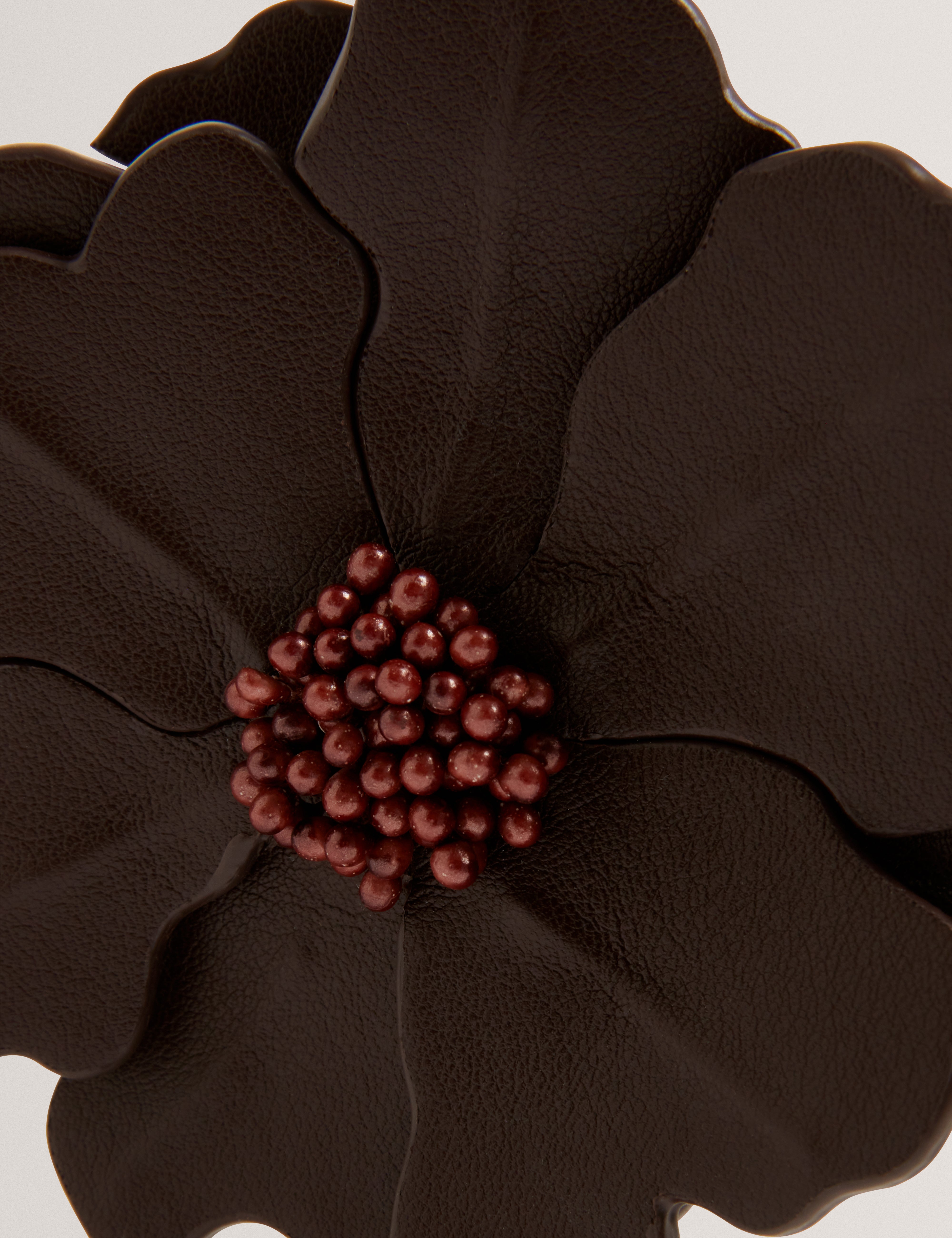 Floriis Flower Keyring Charm Brn-Choc