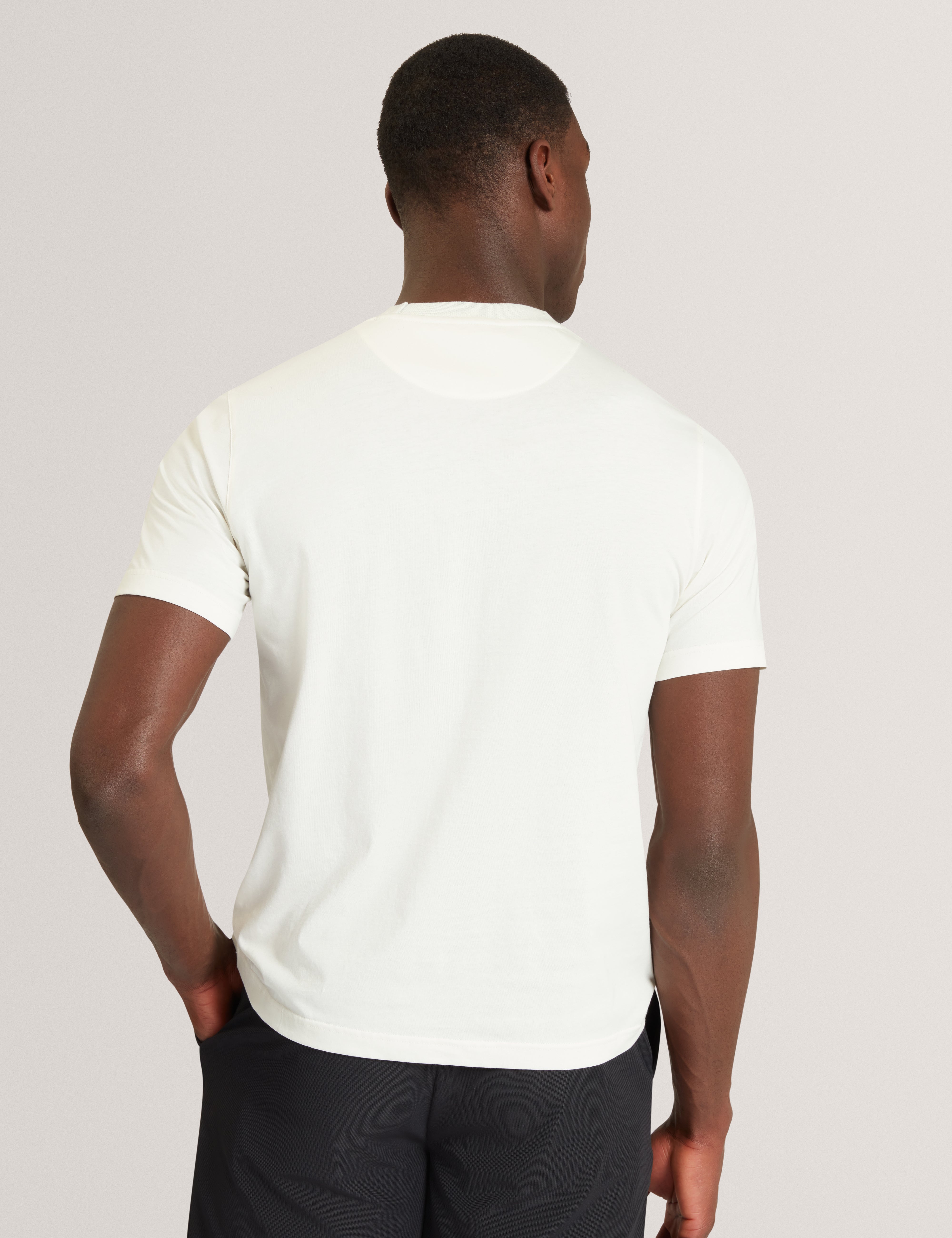 Lambbet Ss Floral Box Print T-Shirt White