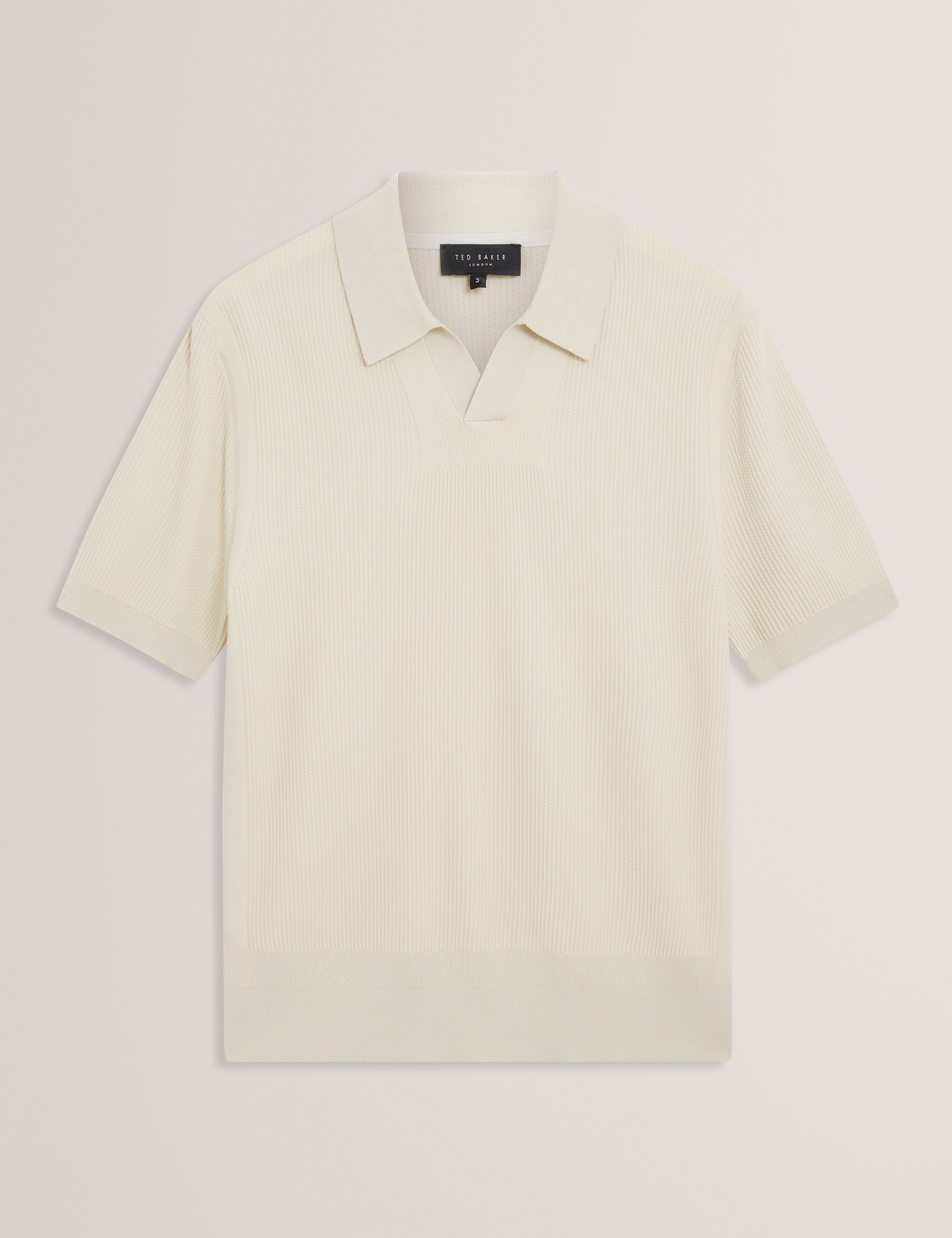Aindrea Ss Stitch Detail Open Neck Polo Pl-Green