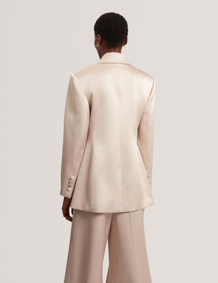 Ambita Tailored Blazer Natural