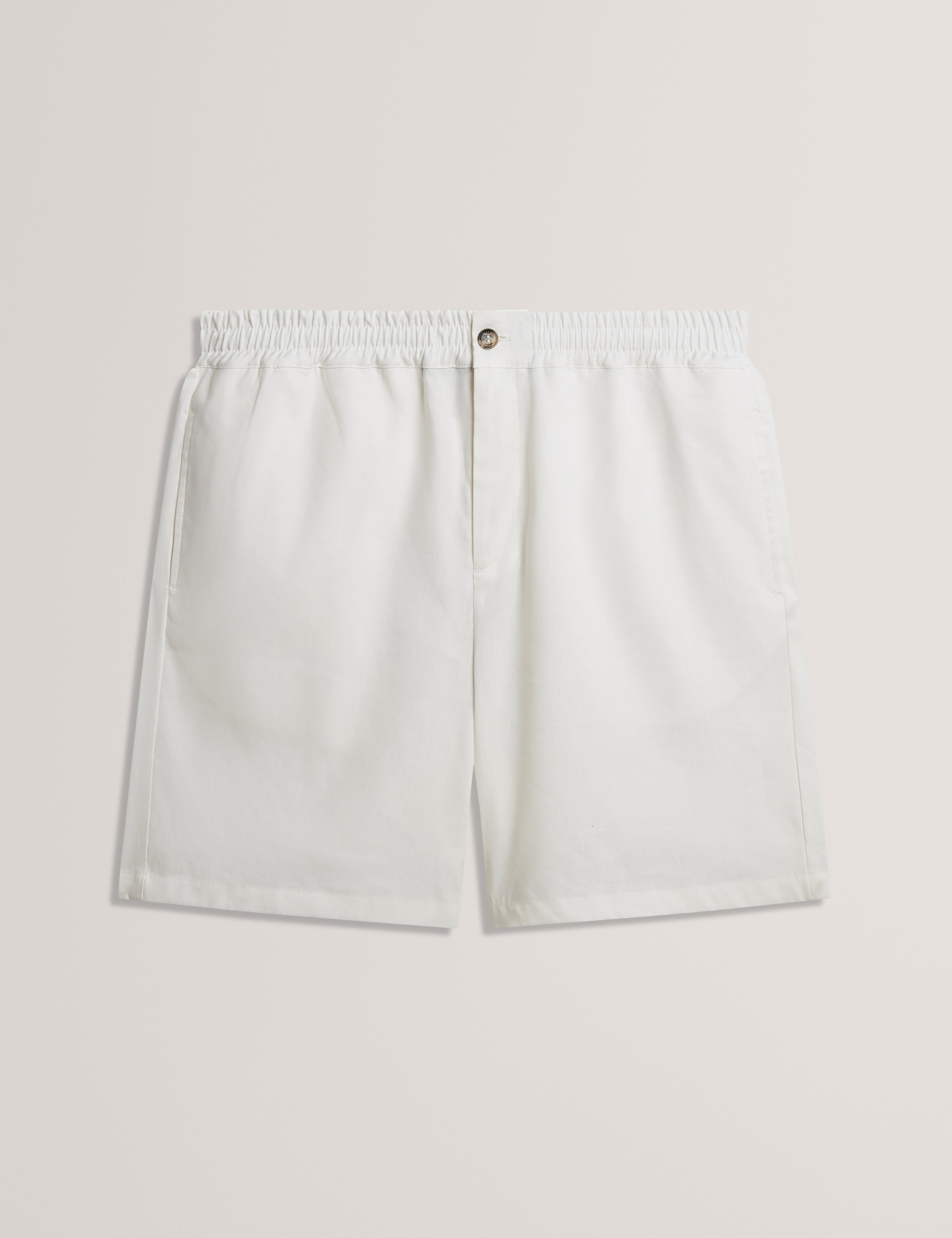 Culves Relaxed Linen Blend Short White
