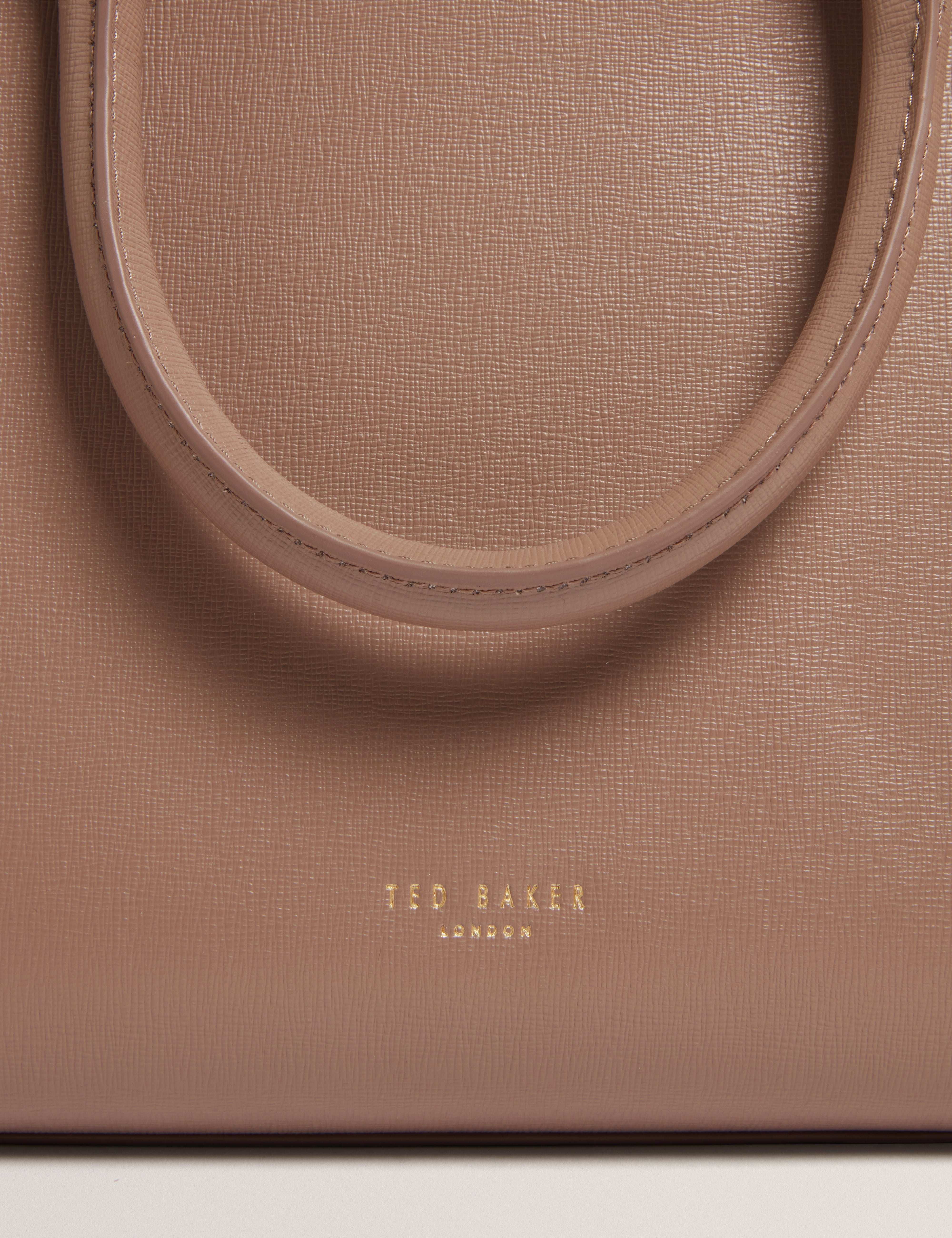 Rennea Bar Detail Large Tote Bag Taupe